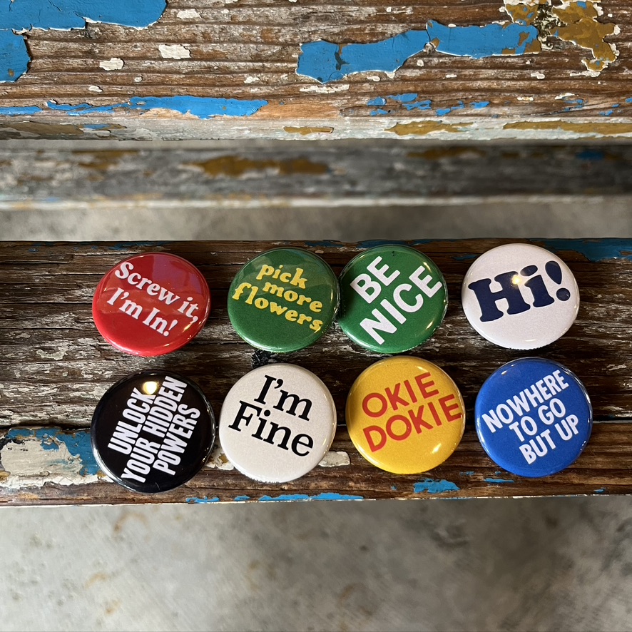 THREE POTATO FOUR : BUTTON MADE IN USA