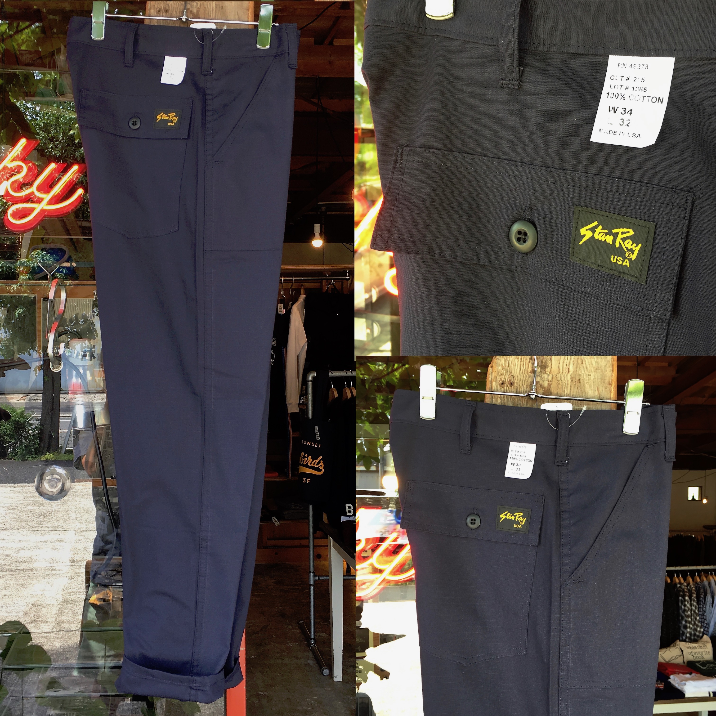 STANRAY : 1300 SLIM FIT 4POCKET FATIGUE