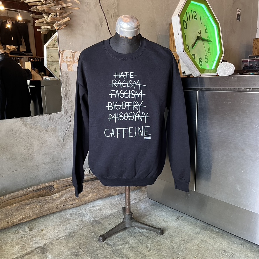 FARLEY’S : HATE SHOP LOGO DOUBLE SIDE SWEAT CREW