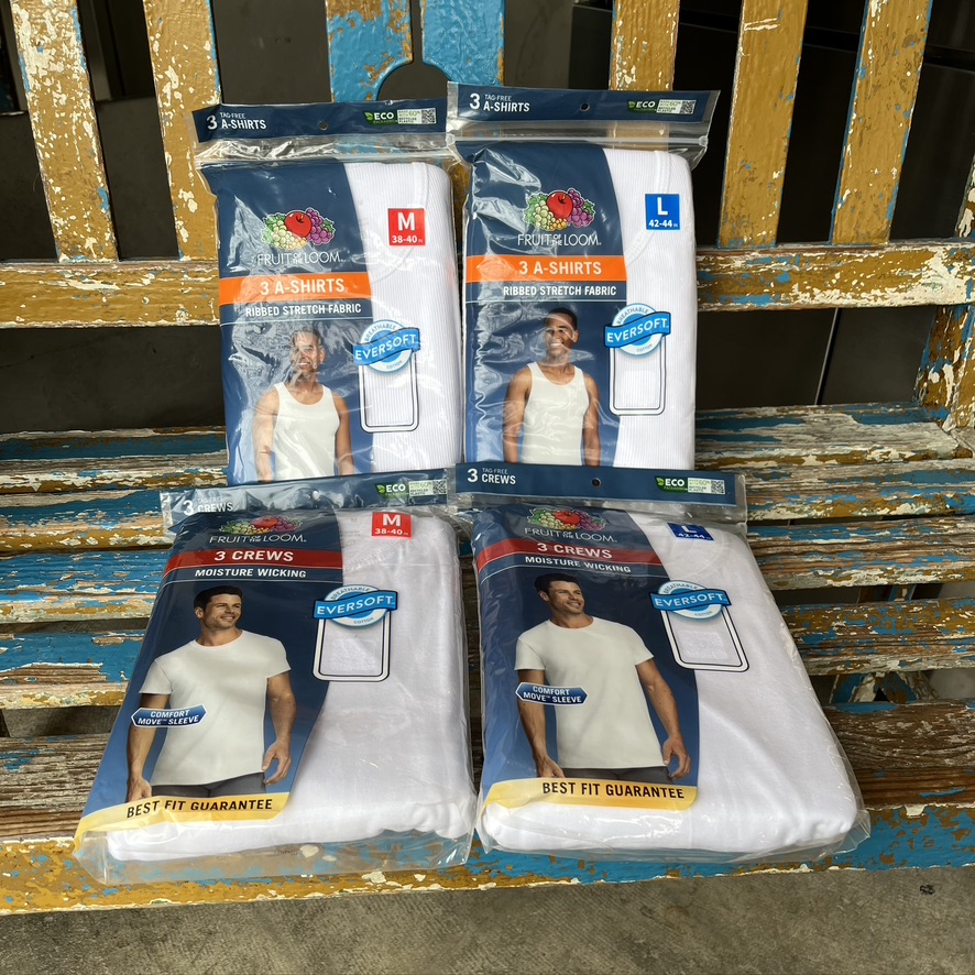 FRUIT OF THE LOOM : 3P-T-Shirt , A-Shirt