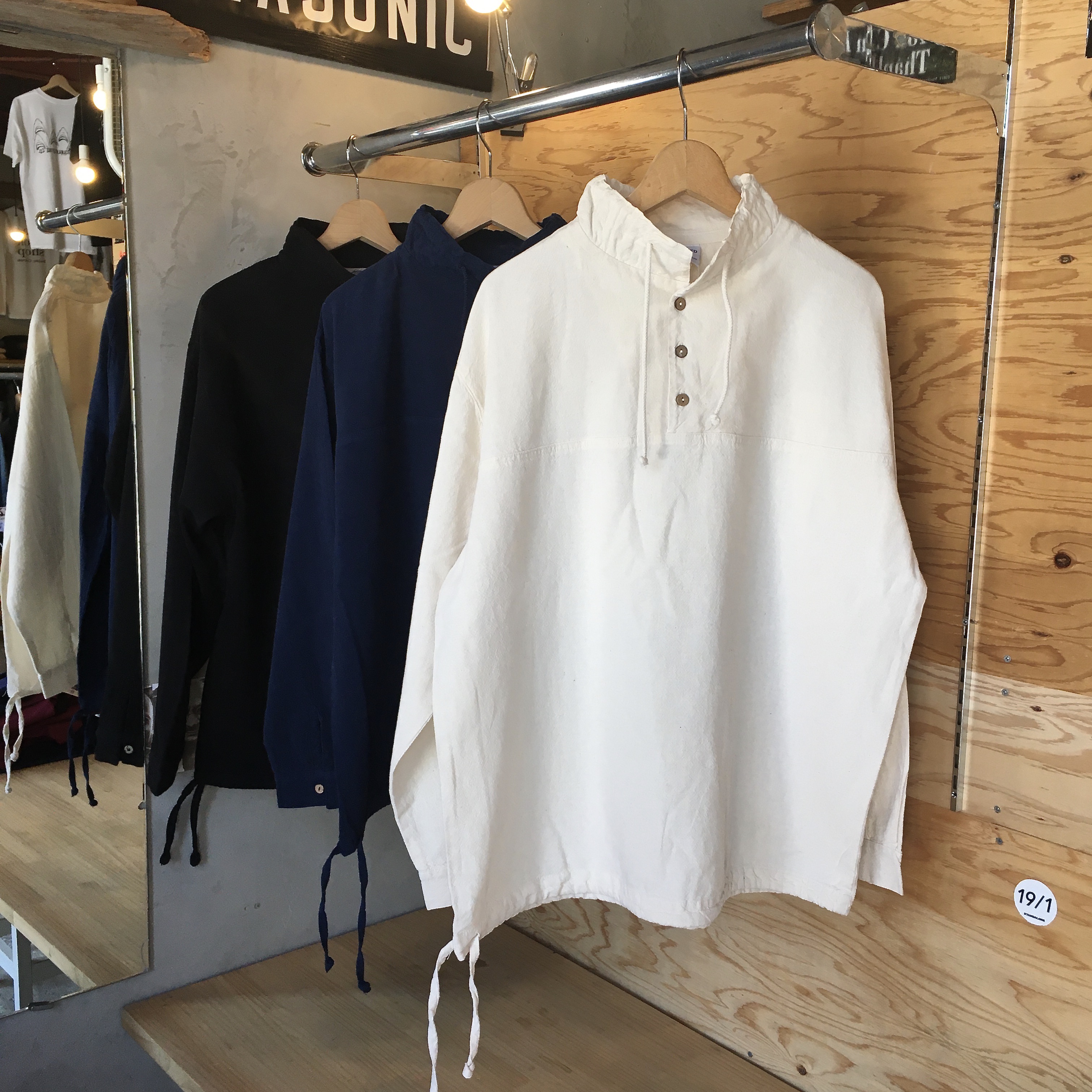 COTTON SEED : 3BUTTON PULLOVER MADE IN USA