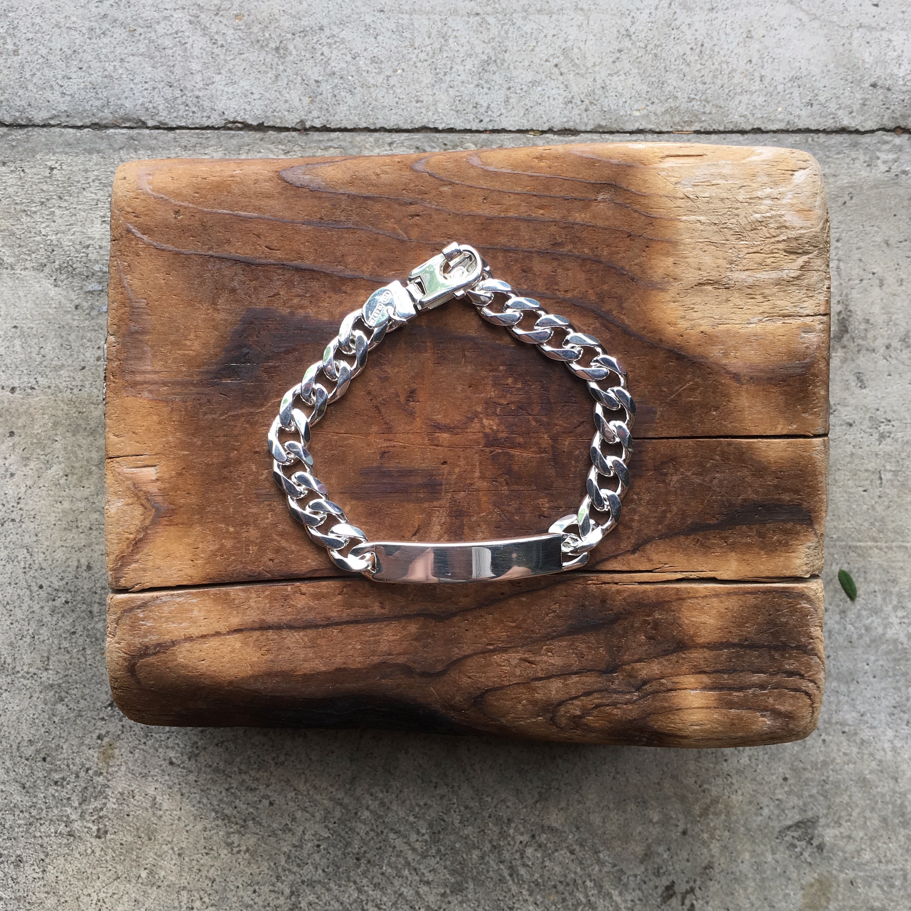 Argentidea: Sterling silver ID identity bracelet 8
