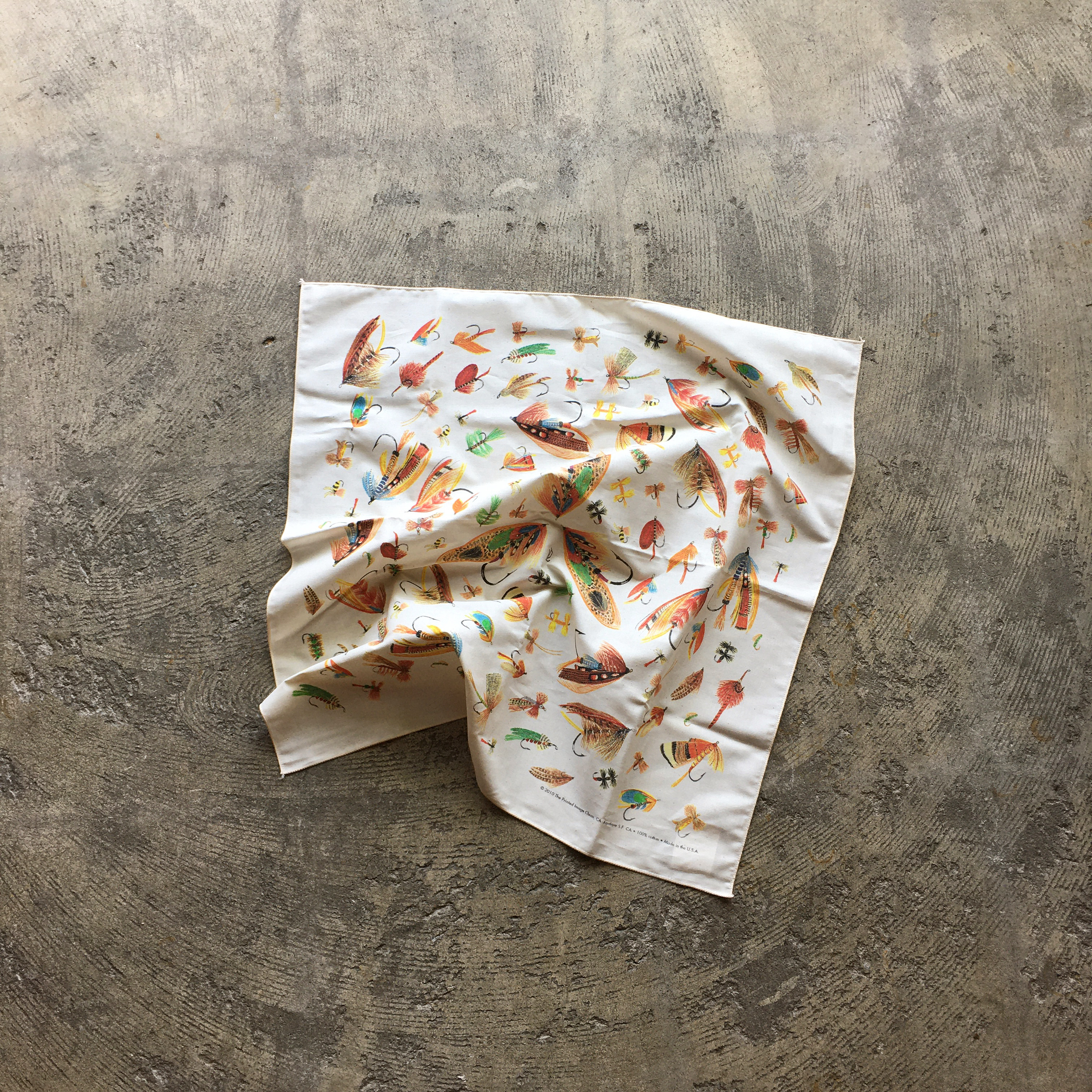 The Printed Image : Fly Fishing Hooks Bandana