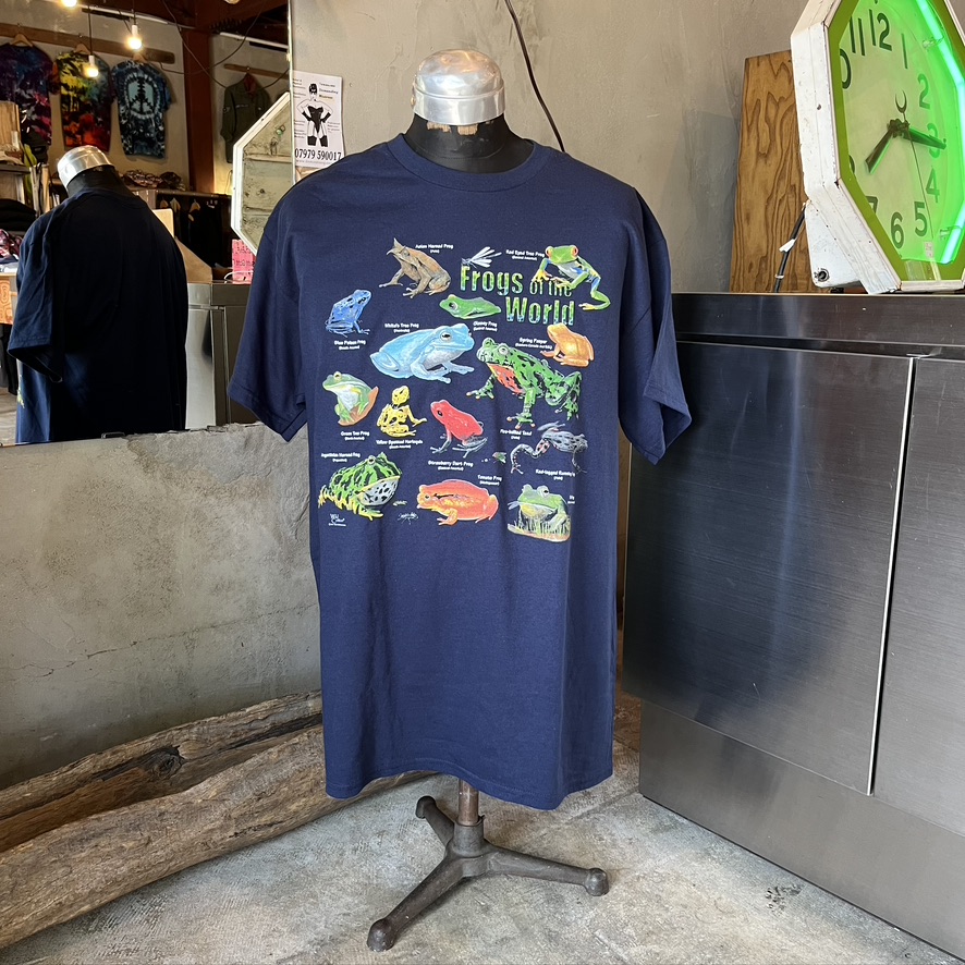 TLAS SCREEN PRINTING :Frogs of the world Adult T-S