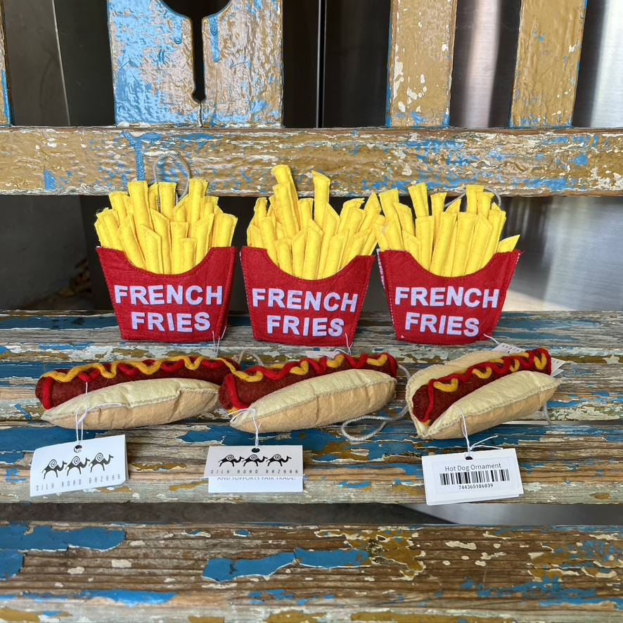 SILK ROAD BAZAR : HOT DOG ,  FRENCH FRIES