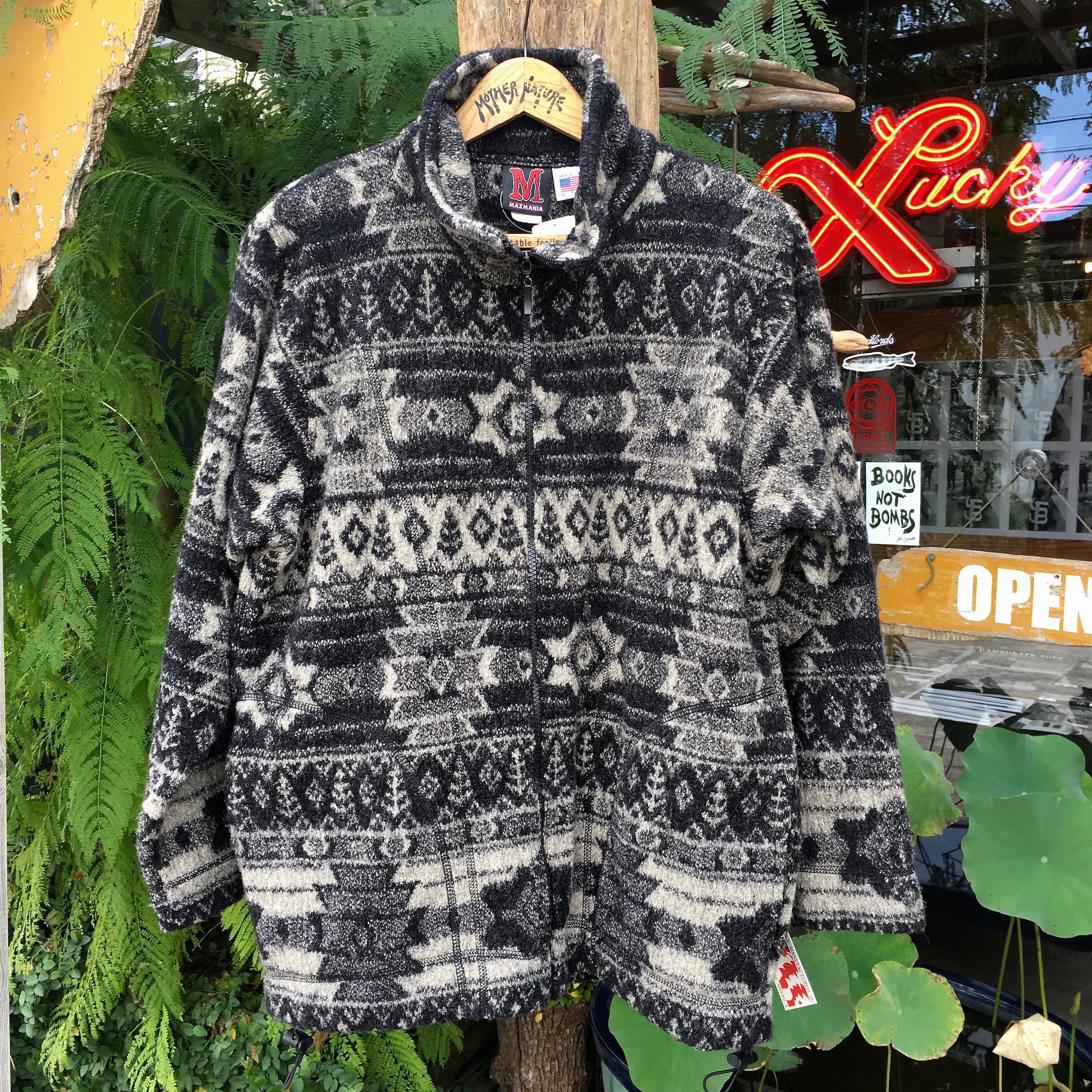 MAZMANIA : LOOPED WOOL MENS ZIP JACKET 