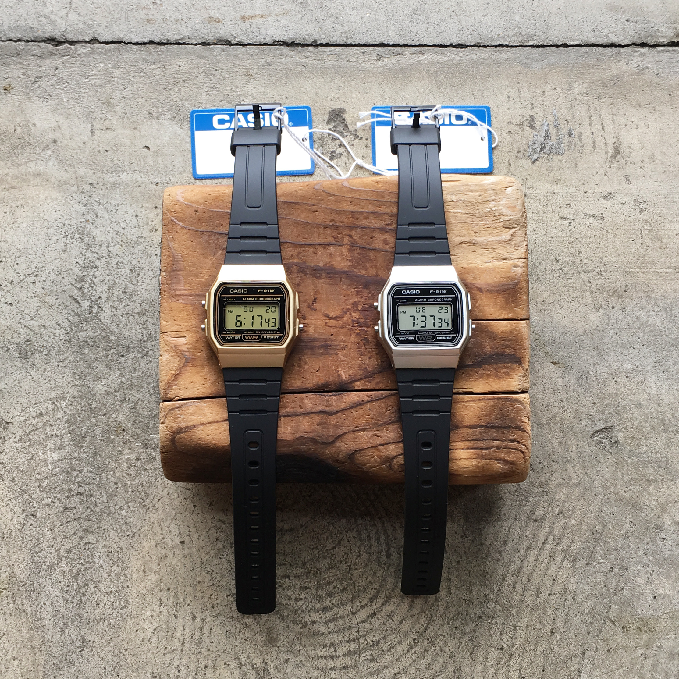 CASIO: F-91 WM-9A,WM-7A 
