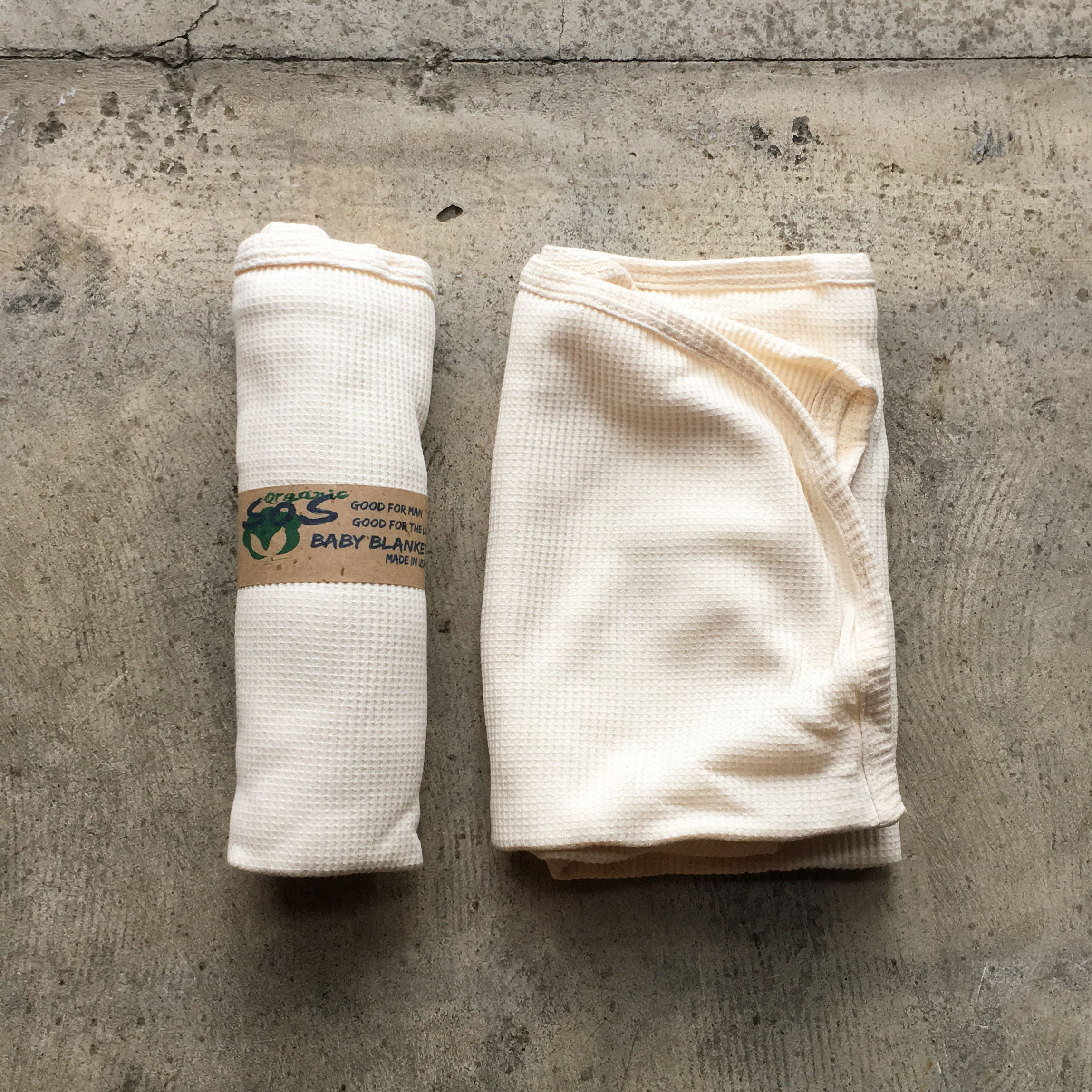 SOS FROM TEXAS : ORGANIC COTTON  BABY BLANKET 