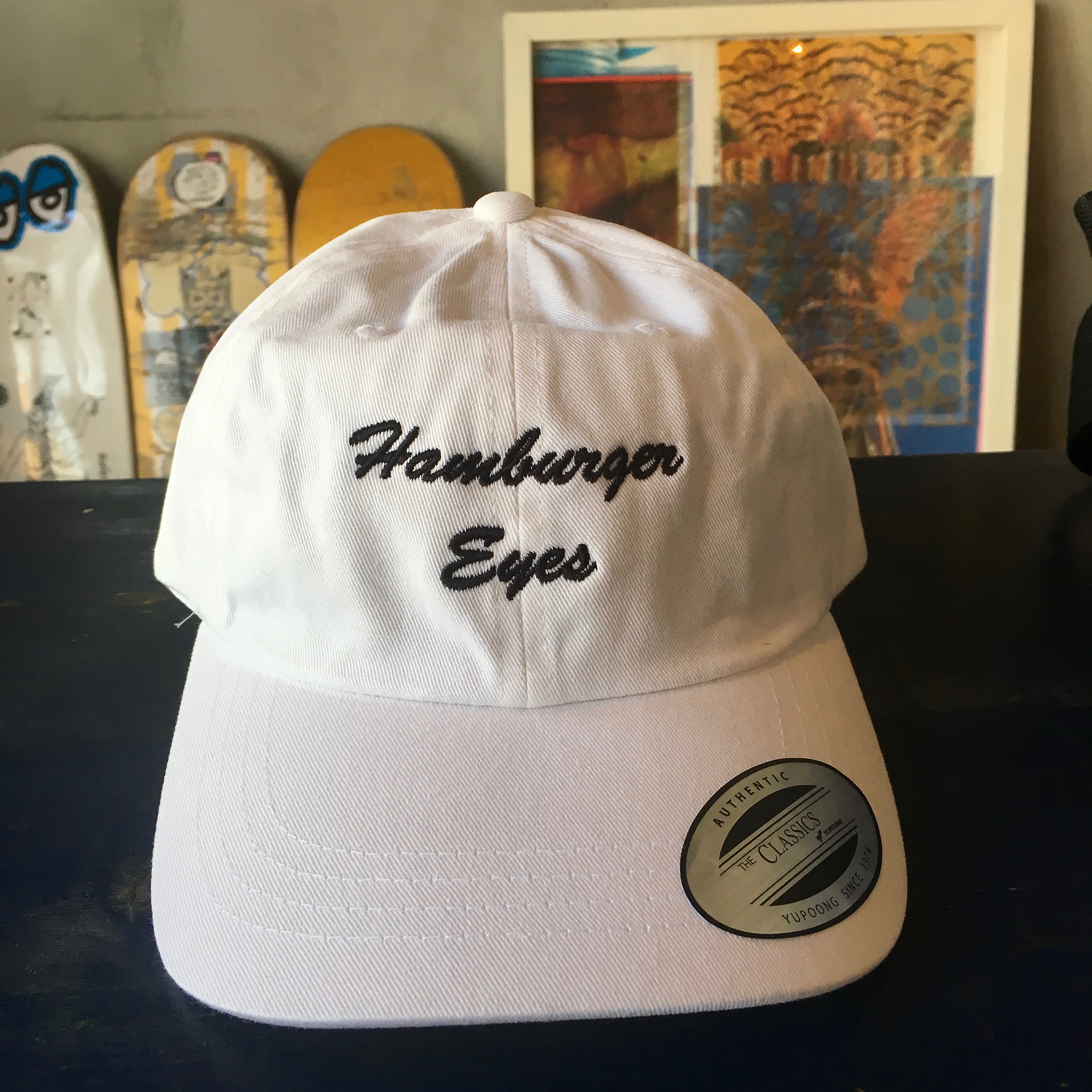 HAMBURGER EYES : WHITE HAT