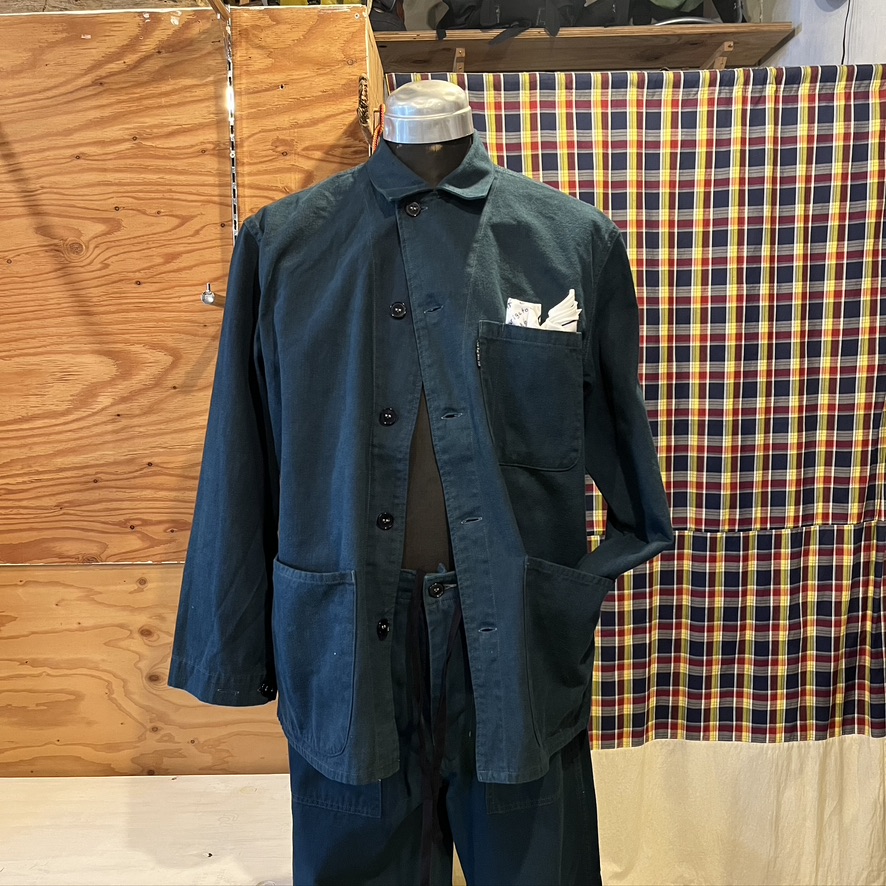 BLUE BLUE : ブラッシュドDYE INDIGO ヘリンボーンユーティリティJAC,PT
