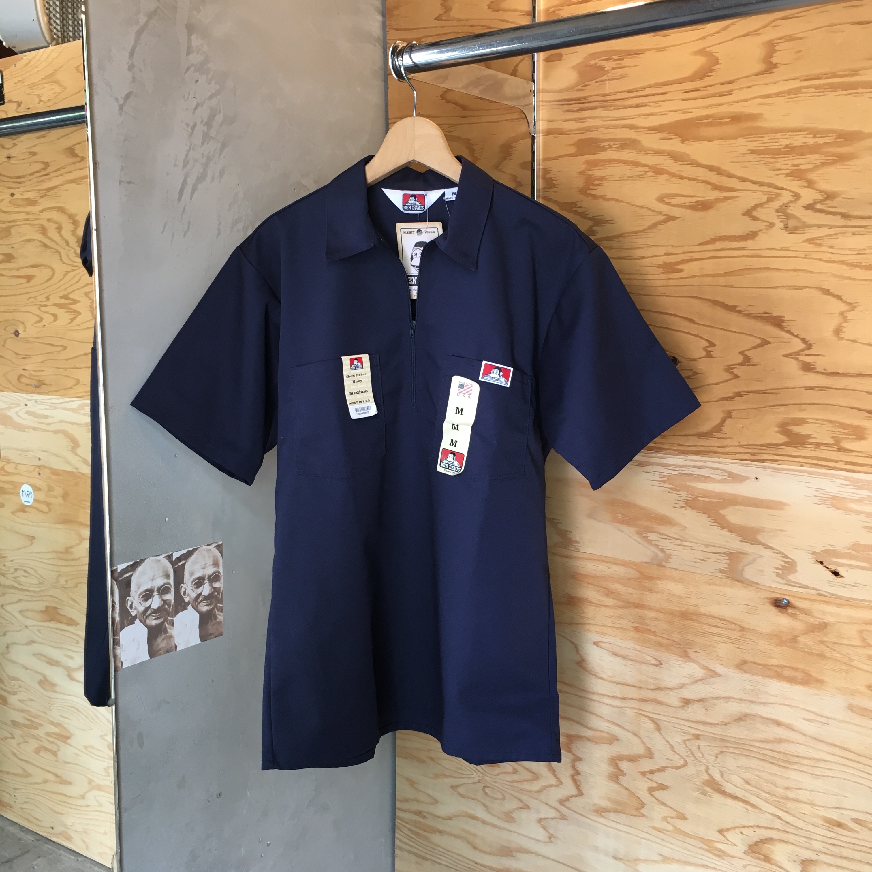 BEN DAVIS : HALF ZIP SS SHIRTS