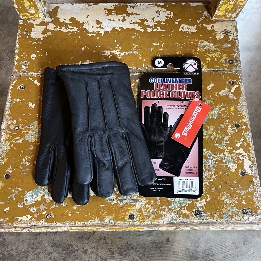 ROTHCO : COLD WEATHER LEATHER POLICE GLOVE