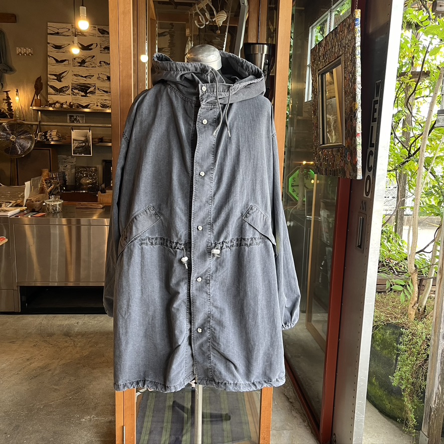 VINTAGE US MIL NYLON SNOW PARKA GARMENT DYE