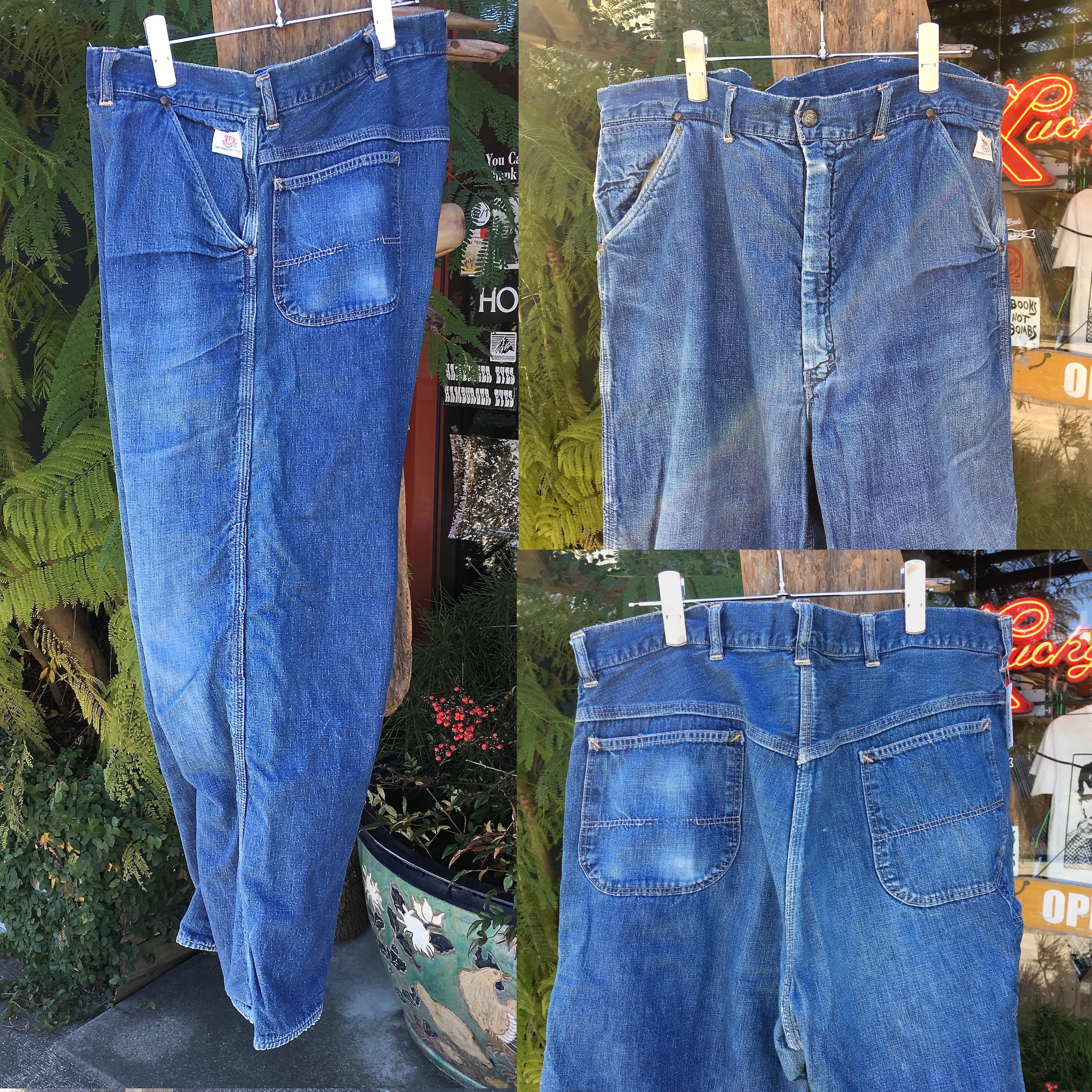 SEARS : VINTAGE DENIM PAINTER PANTS