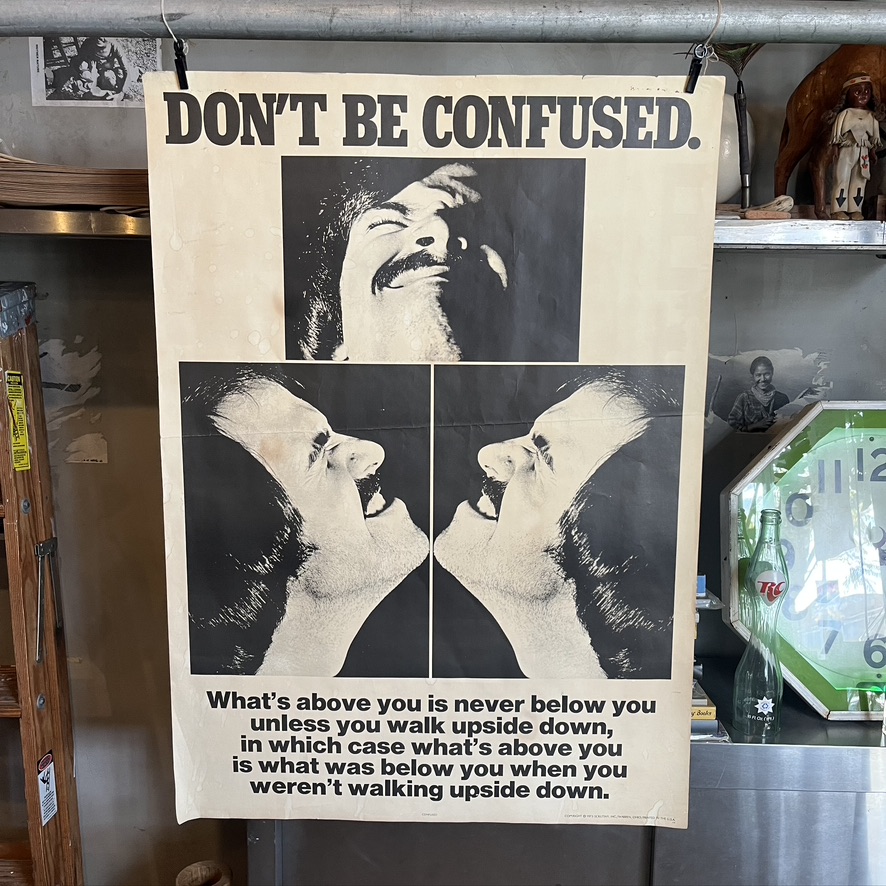 DON’T BE CONFUSED 1973 VINTAGE POSTER