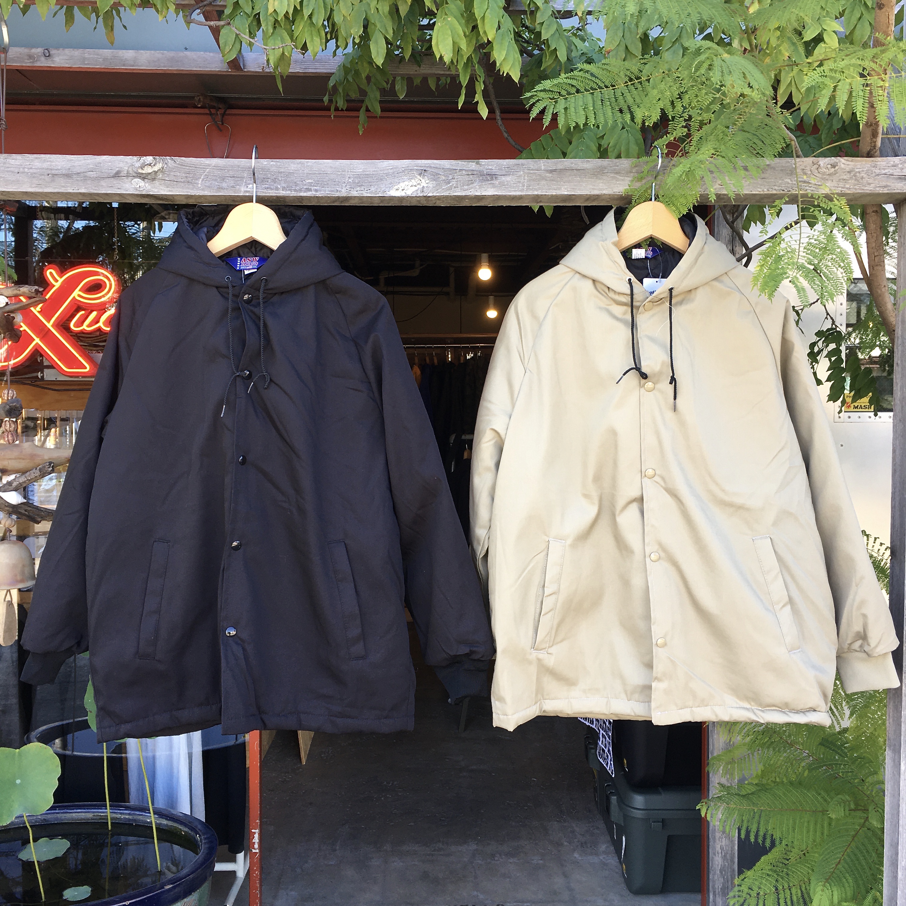  ASW JACKETS : HOODED WINDBREAKER 65-35 POPLIN CUS