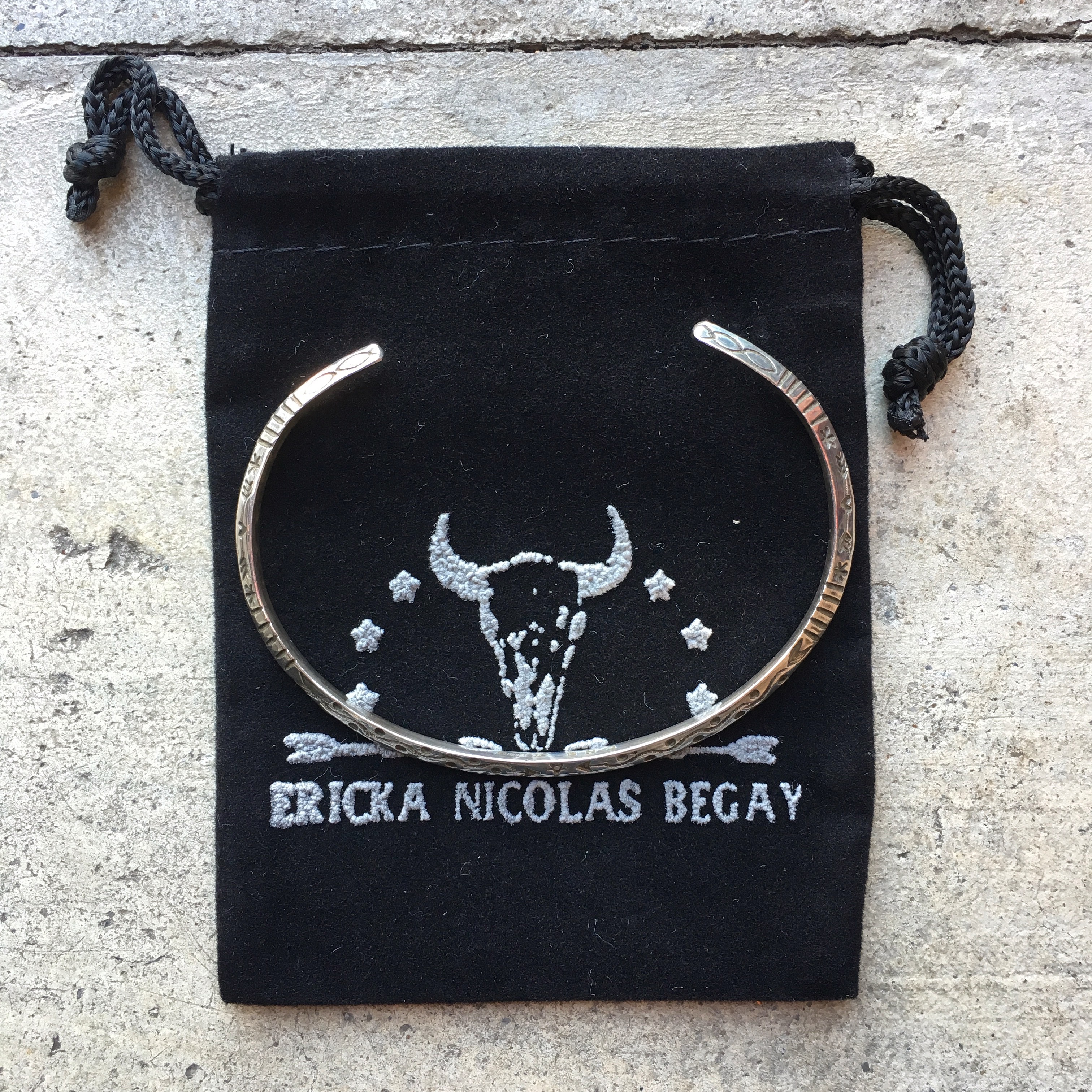 ERICKA NICOLAS BEGAY: TRIANGLE SQUARE BRACELET 