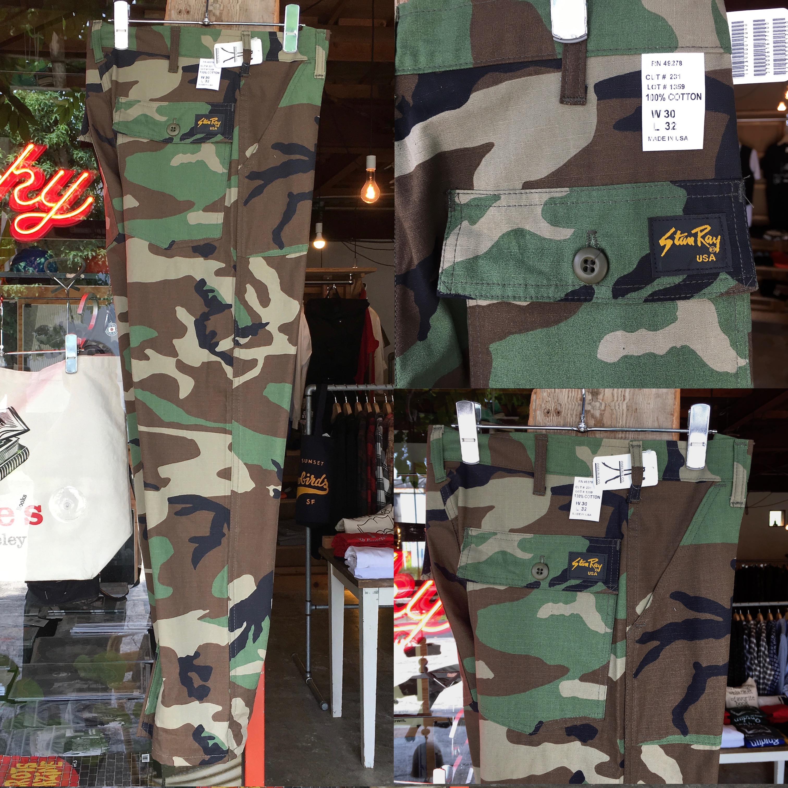 STANRAY : 1300 SLIM FIT 4POCKET FATIGUE 