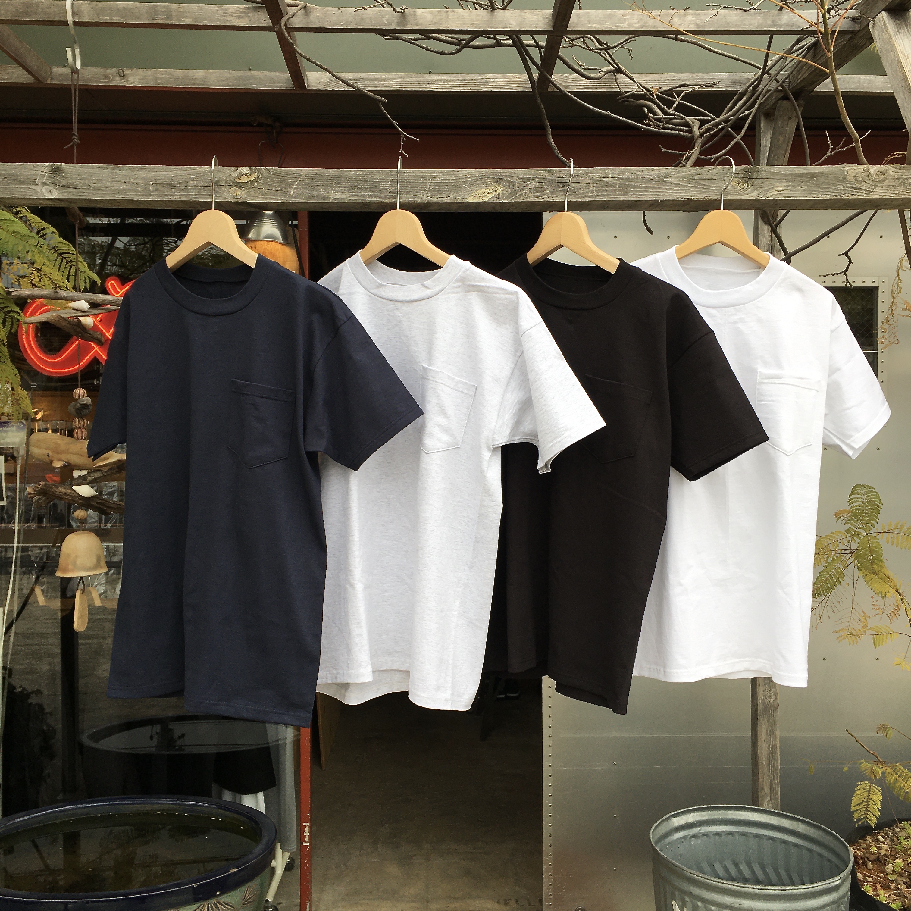 LIFEWEAR : USA MADE 7OZ T-SHIRTS W/POCKET