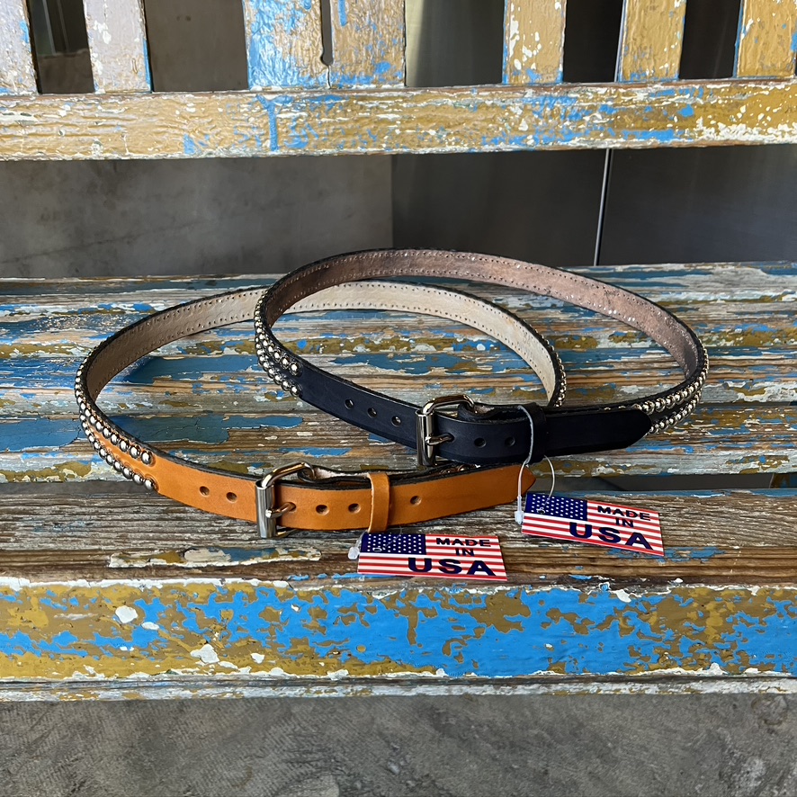 BRACKNEY LEATHER : 1-202.5 1”2ROWS 5/16DOTS BELT