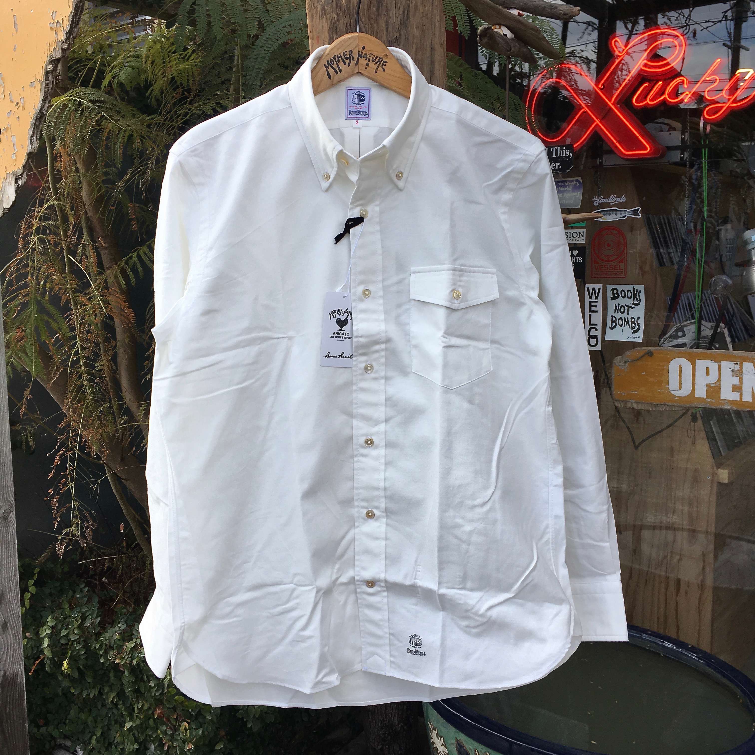  J PRESS/BLUE BLUE : OX FORD BD SHIRT