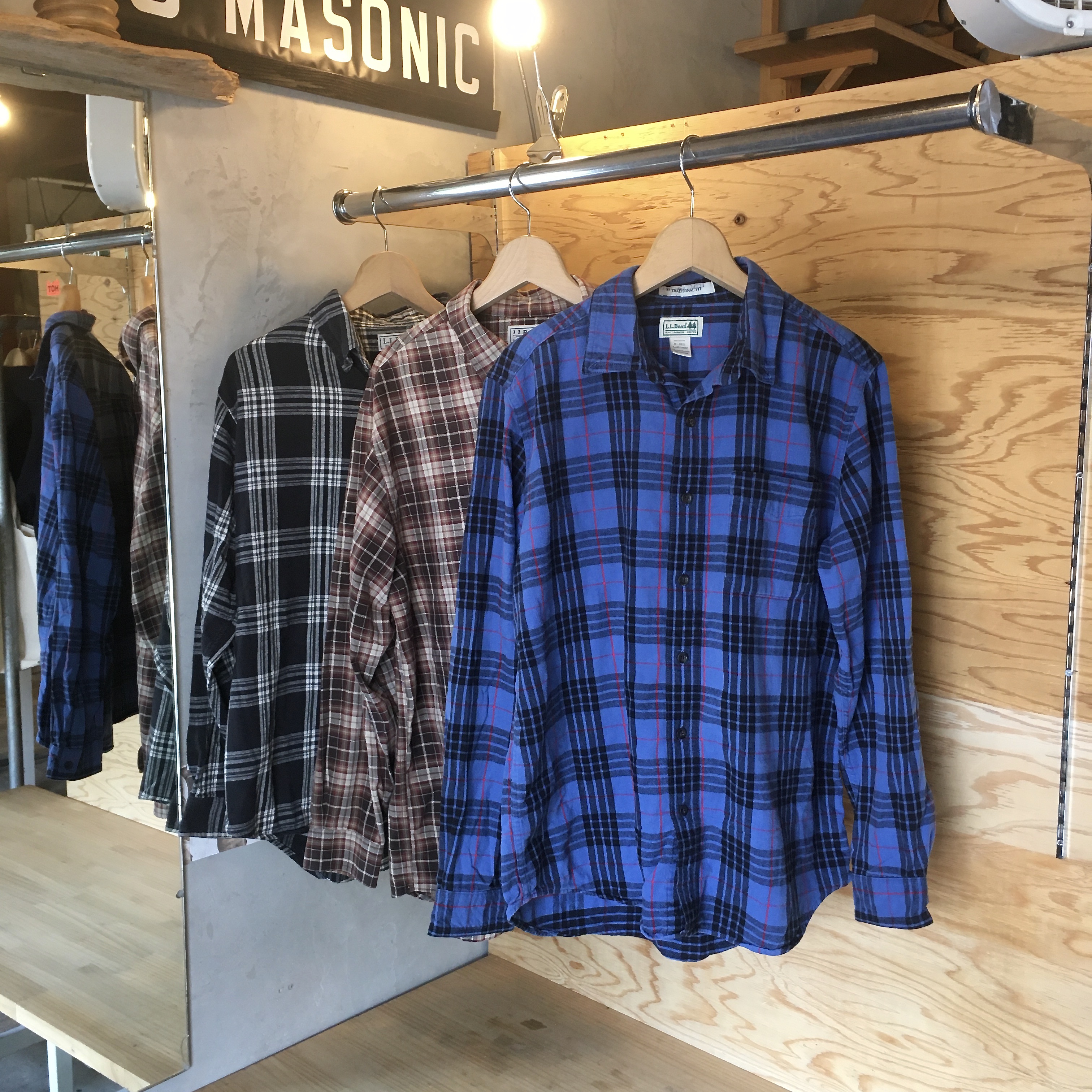 L.L.Bean : USED FLANNEL SHIRTS