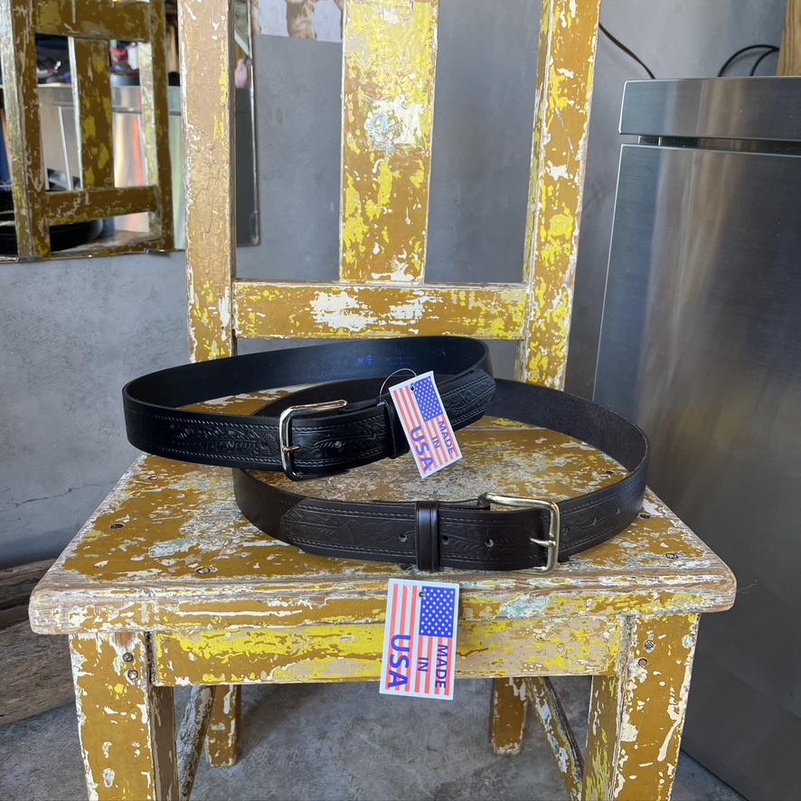 PM ADIRONDACK : 1 1/2 ACORN EMBOSSED WESTERN BELT