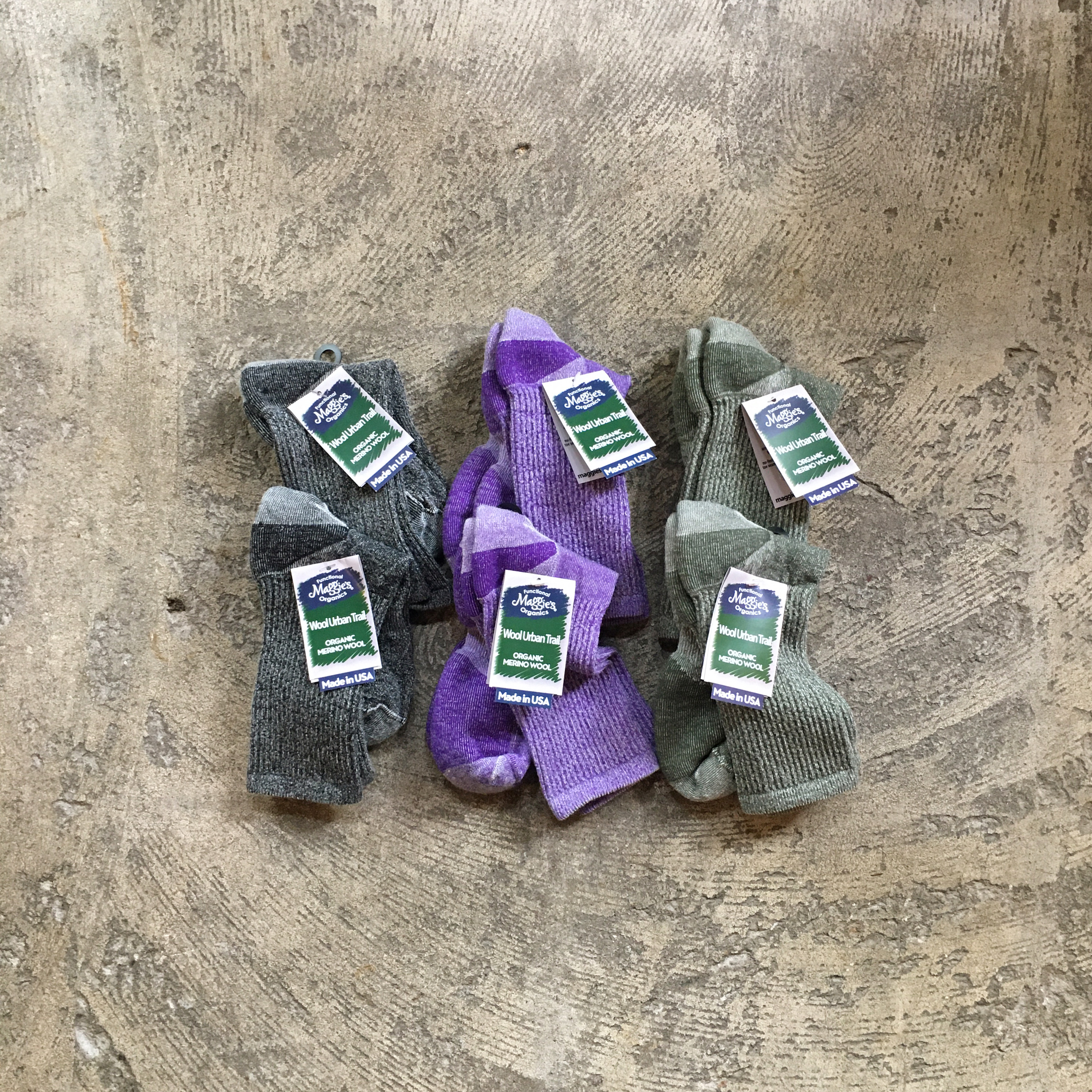 Maggie’s ORGANICS : Organic Wool Urban Hiker Socks