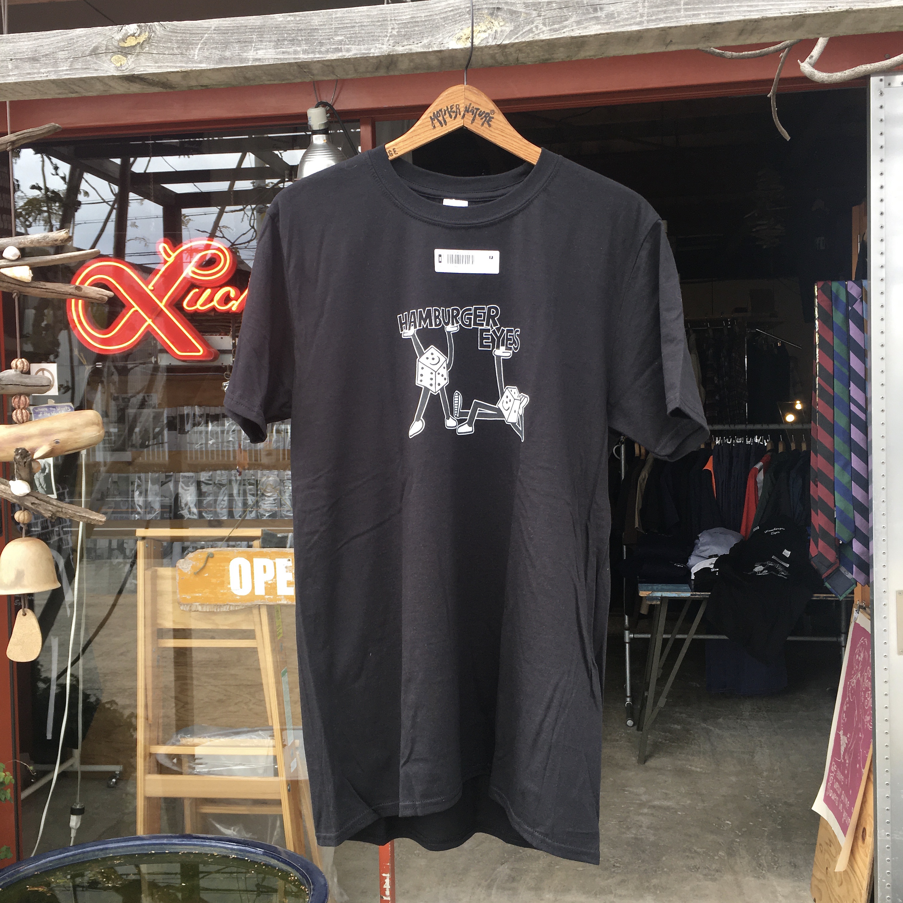 HAMBURGER EYES : Dice Guys-Black T-Shirt 