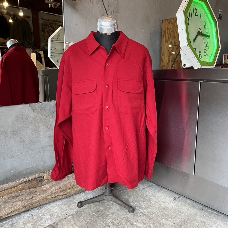 PENDLETON : WOOL RED FLANNEL SHIRTS