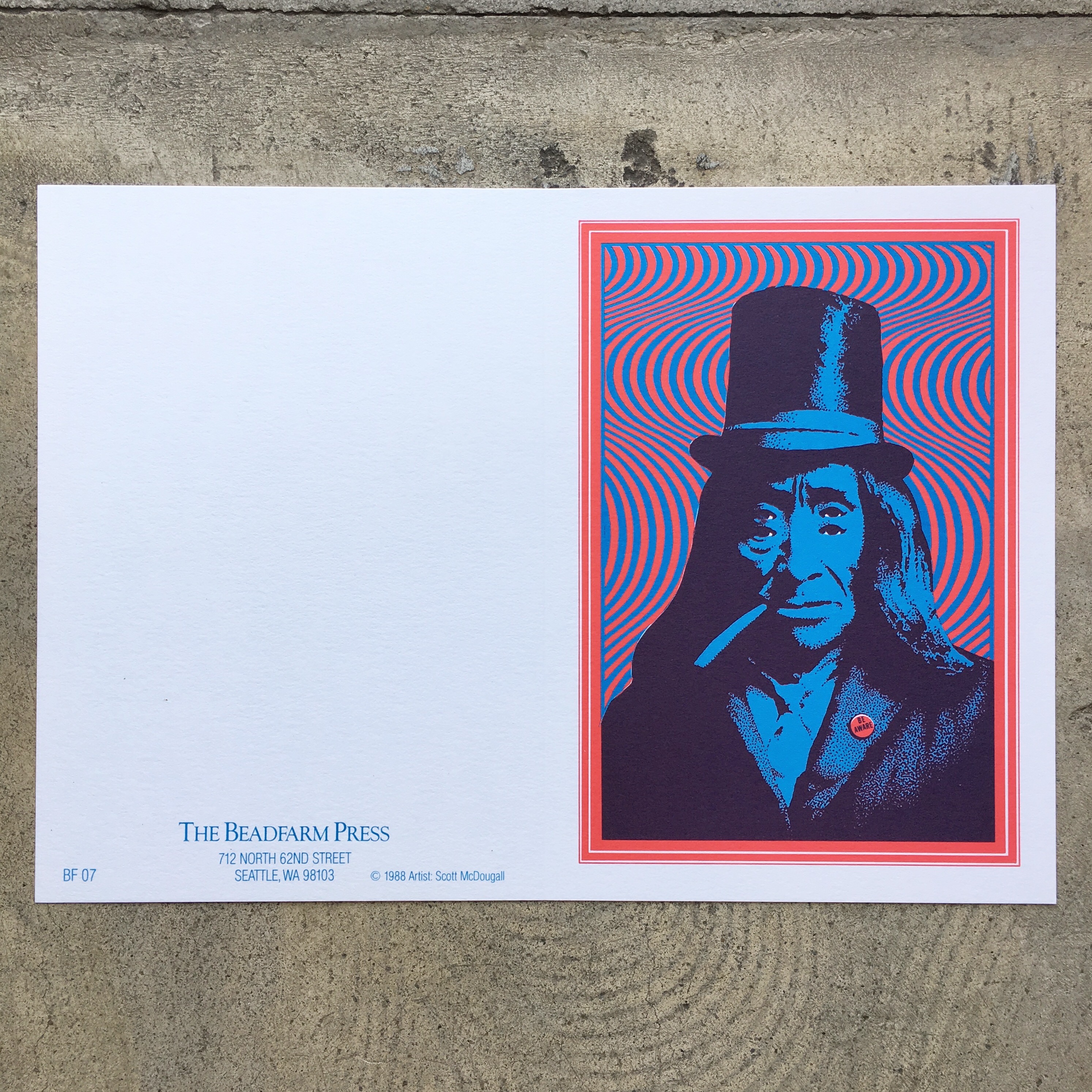 N.O.S.PSYCHEDELIC MESSAGE CARD