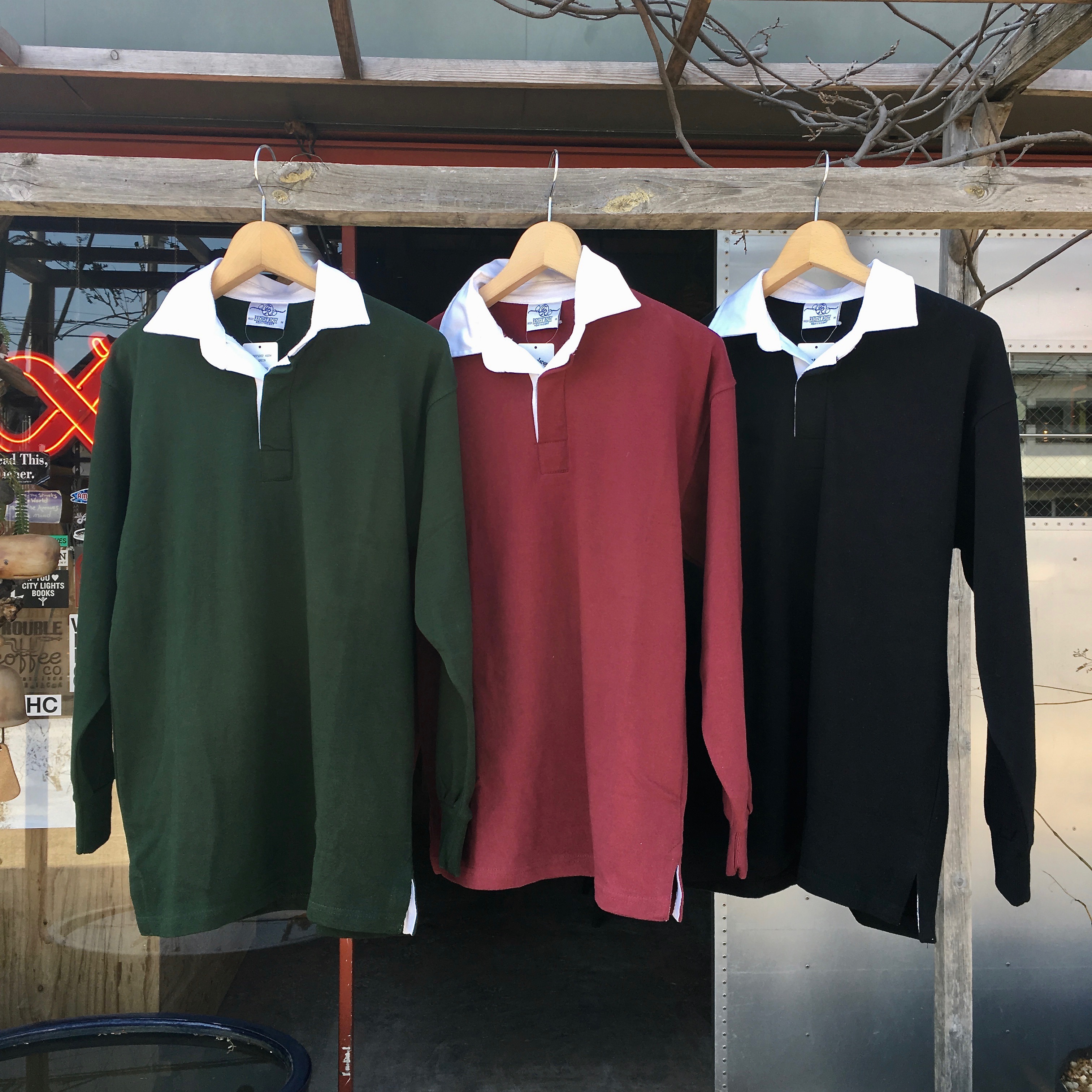 FRONT ROW : HEAVY WEIGHT PLAIN RUGBY SHIRTS