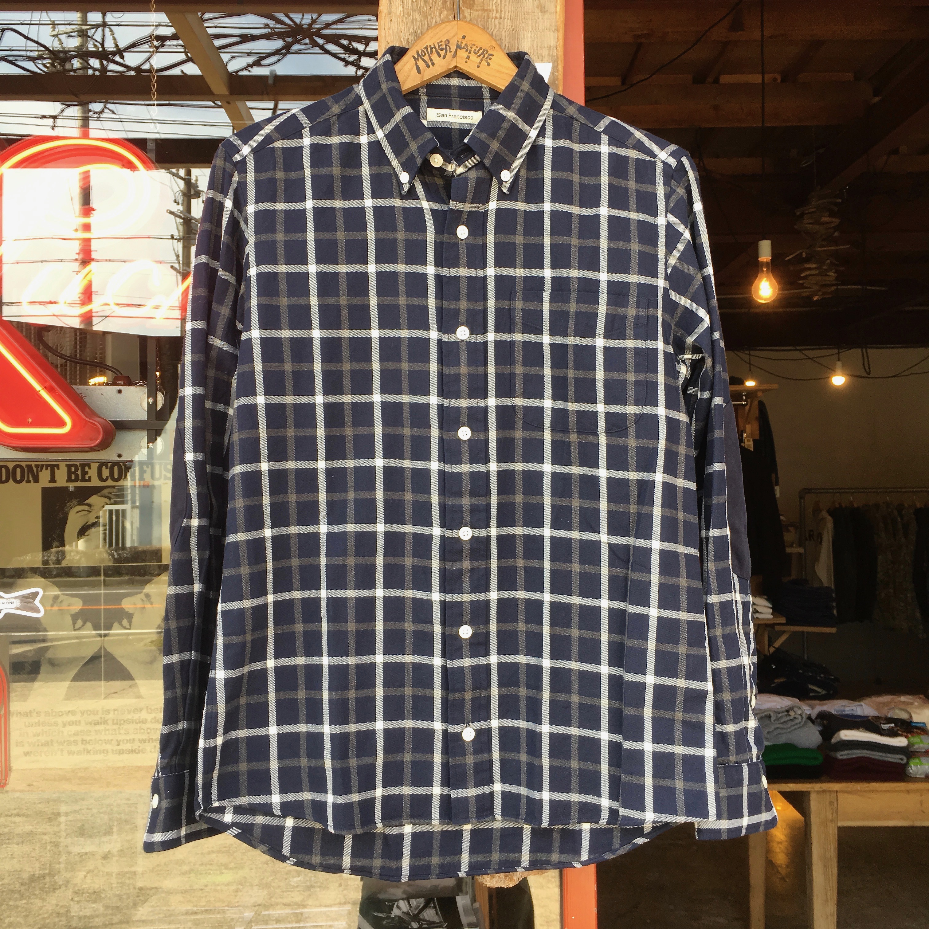 San Francisco : INDIGO CHECK BD SHIRTS