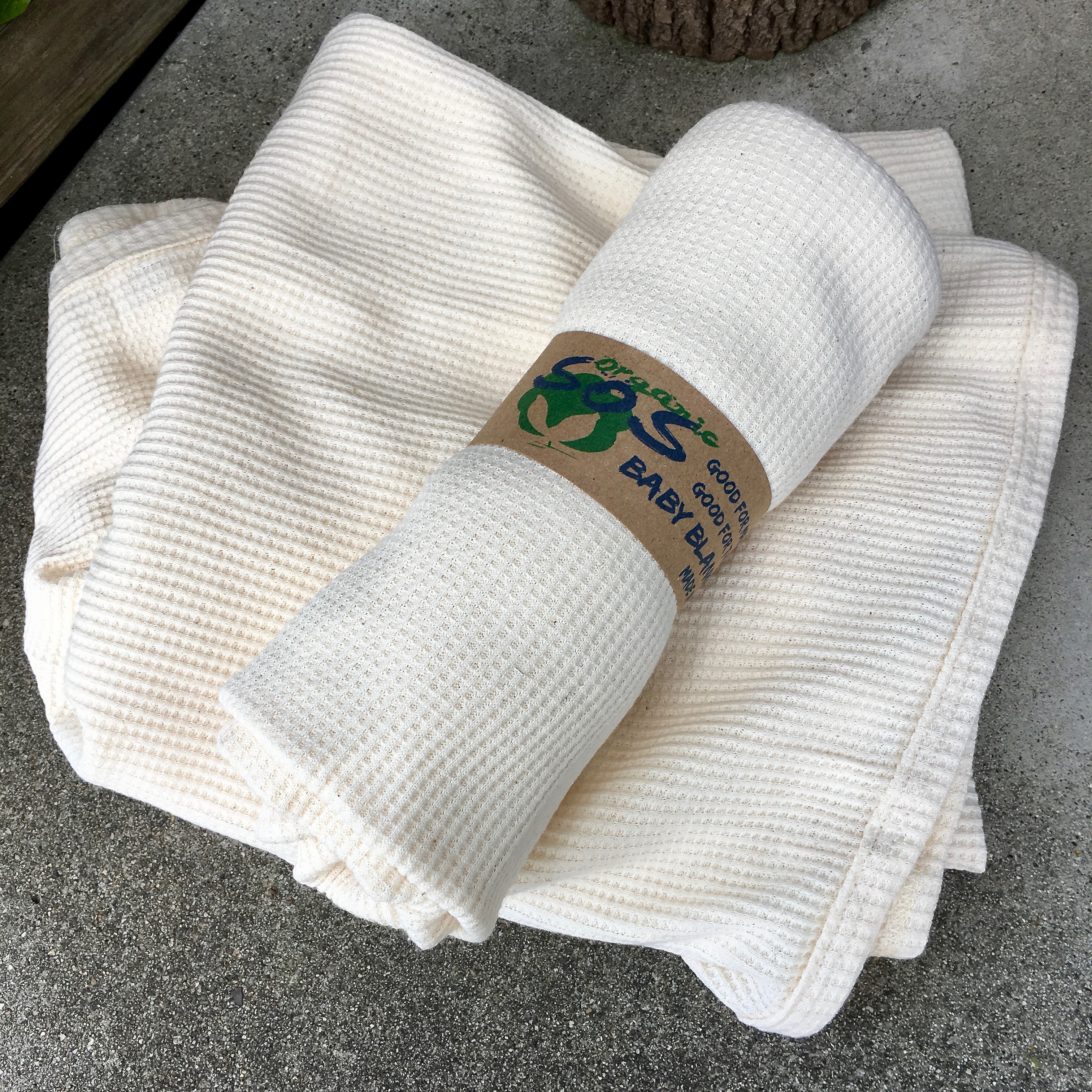 SOS FROM TEXAS : ORGANIC COTTON  BABY BLANKET