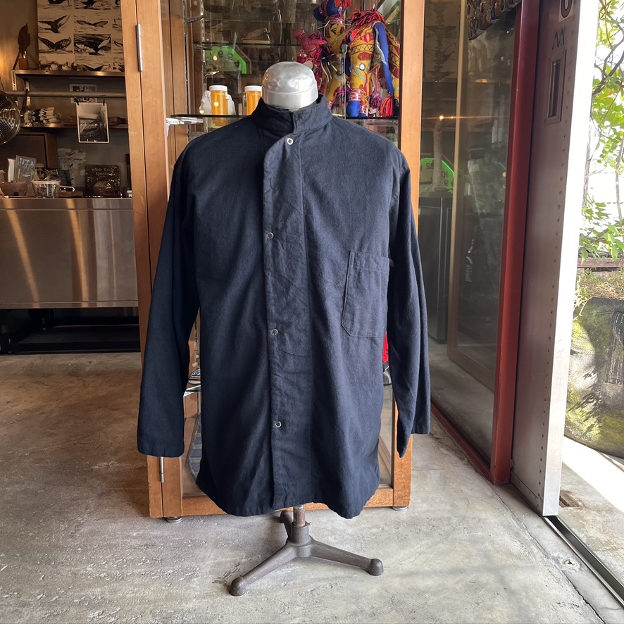 50‘S US ARMY STAND COLLAR PAJAMA SHIRT BLACK DYE