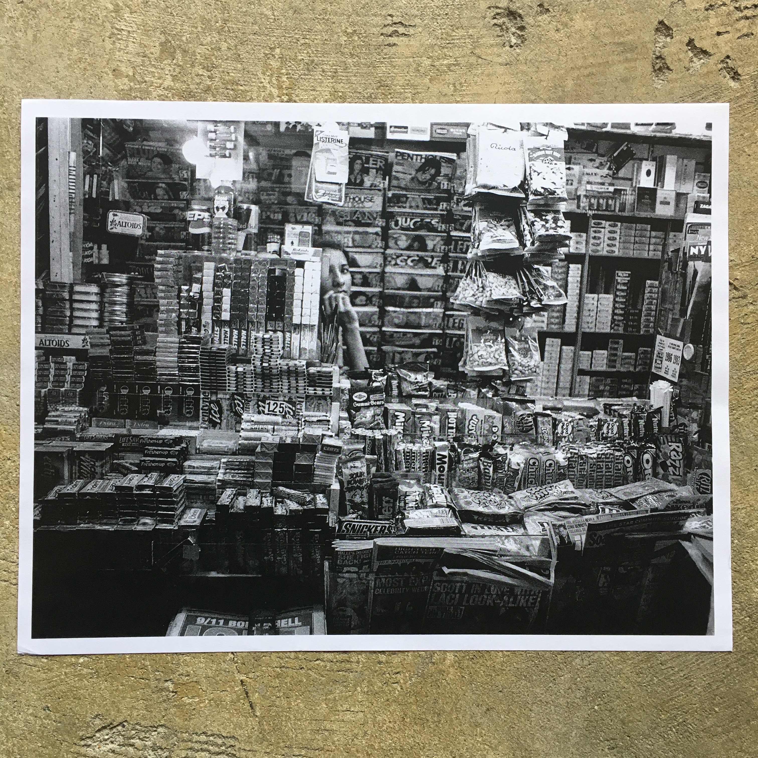 RAY POTES : Cig Stand 8.5×11 PRINT/laser print sig