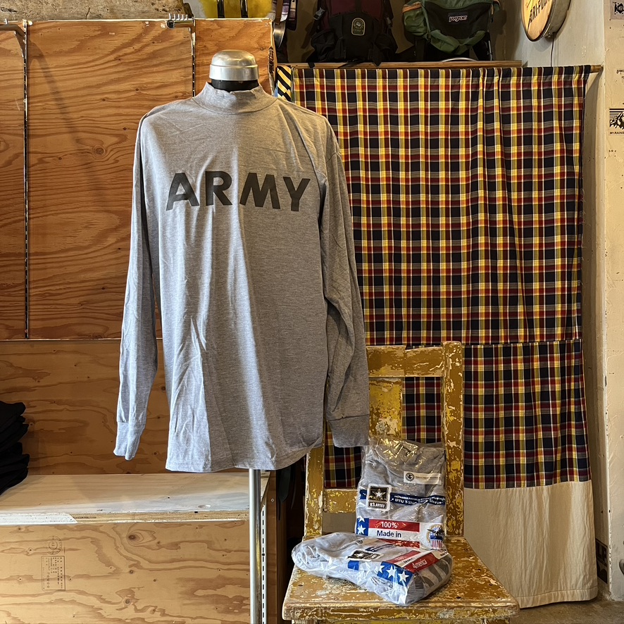 US ARMY MOCKNECK L/S T-SHIRT(Deadstock)