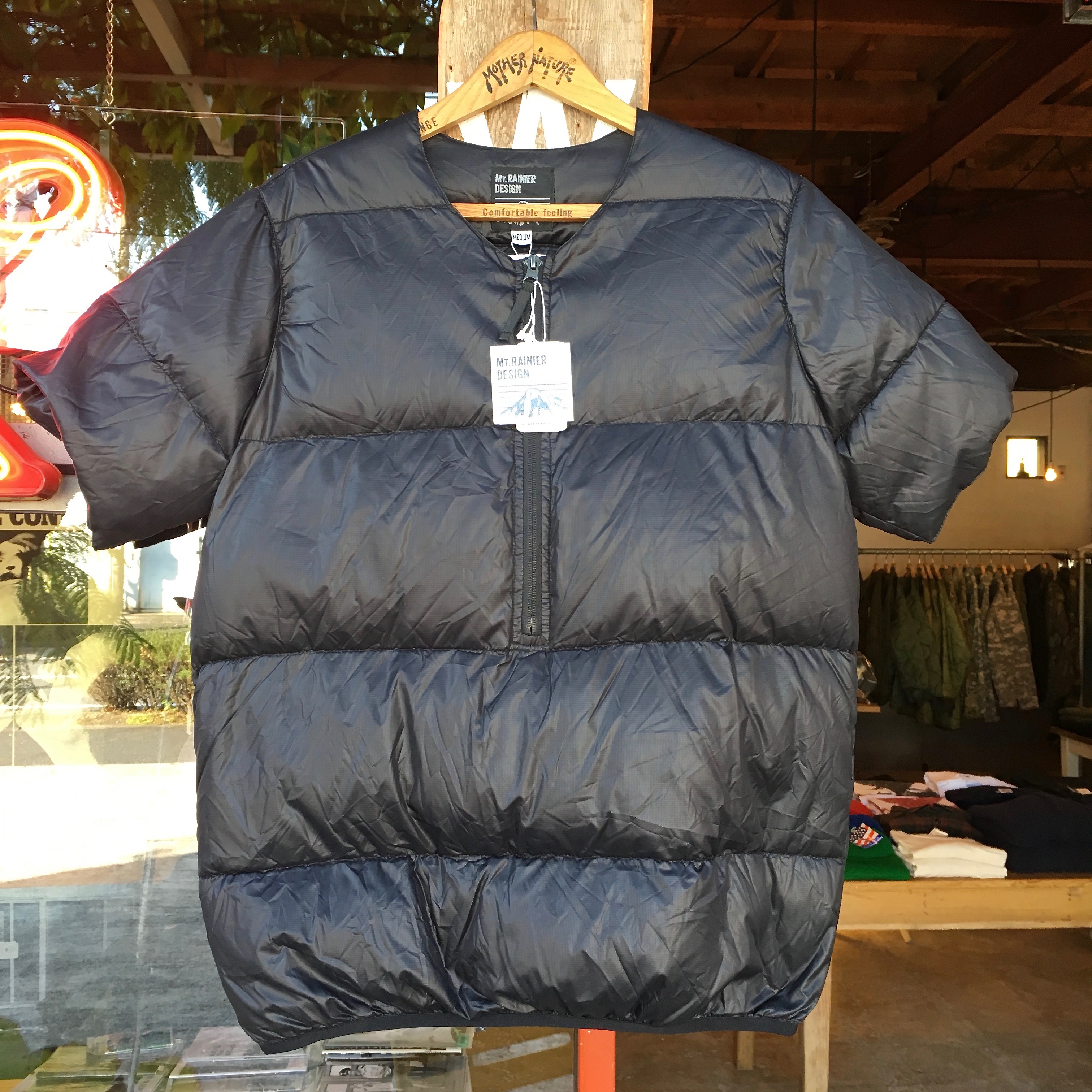 MT RAINIER DESIGN : MRD DOWN HALF ZIP SWEATER