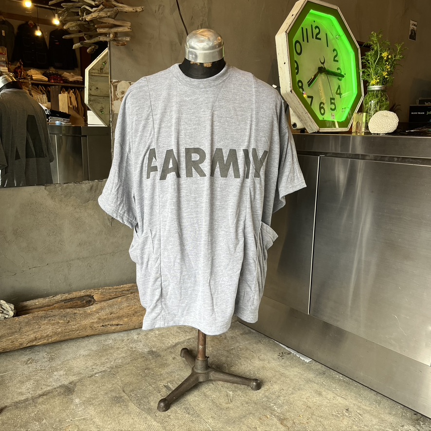 WIDE RESIZE US ARMY SIDE POCKET SHORT SLEEVE T