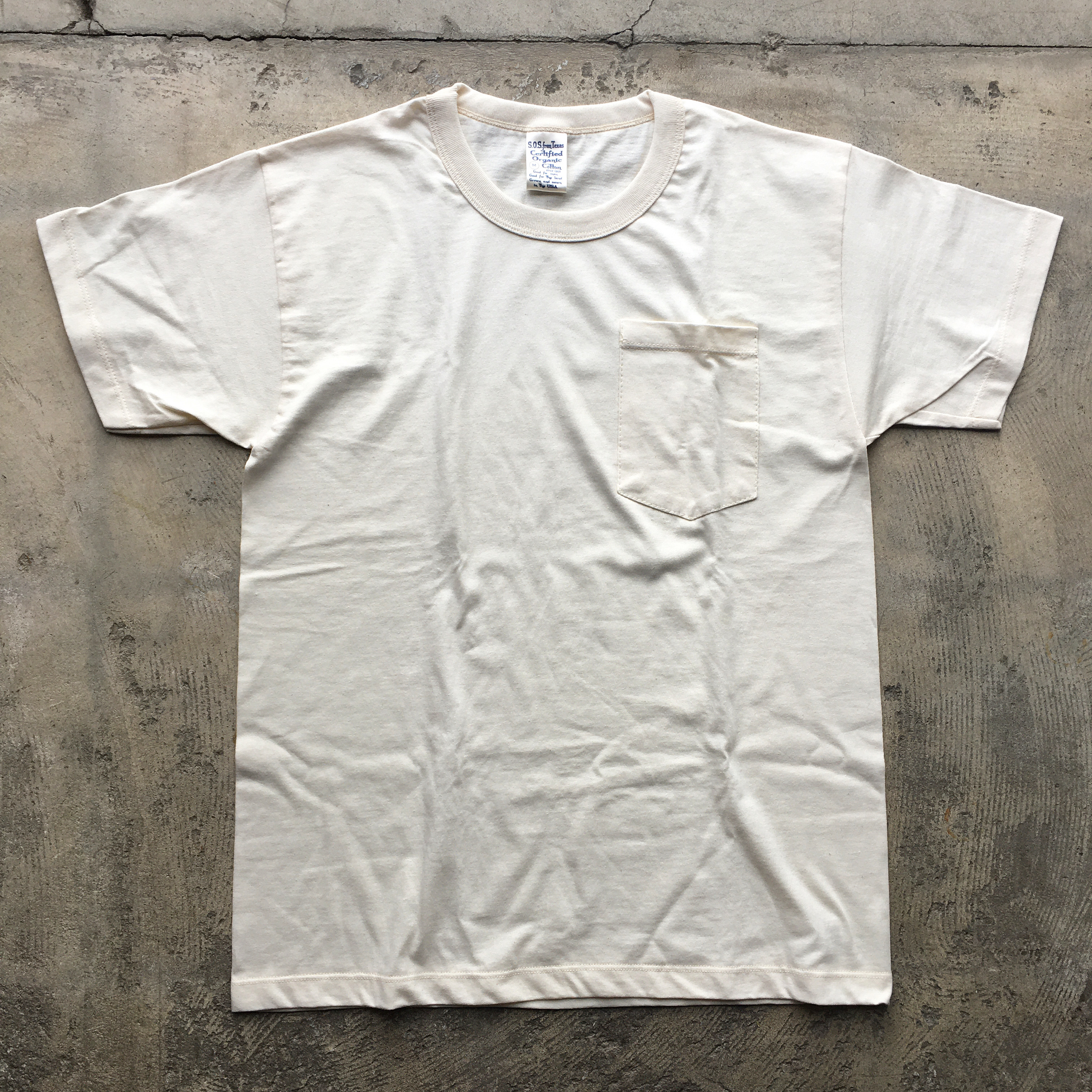 SOS FROM TEXAS : ORGANIC COTTON  POCKET T 