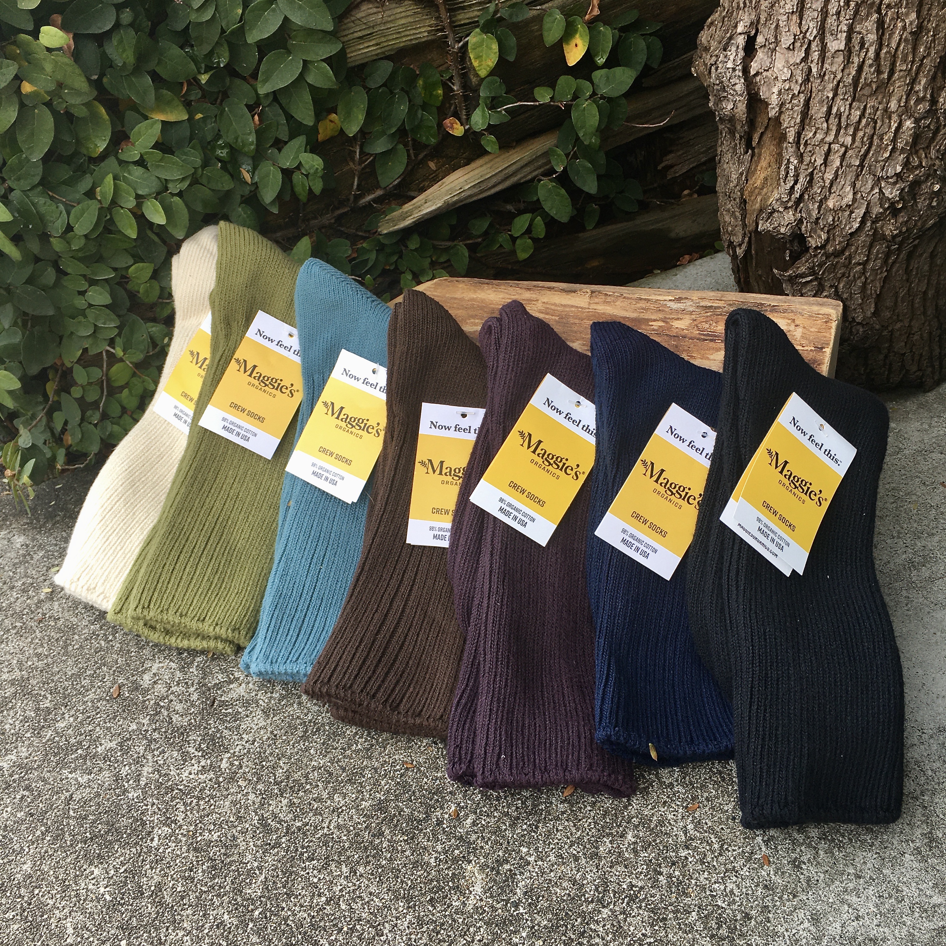  Maggie’s ORGANICS : Organic Cotton Crew Socks 