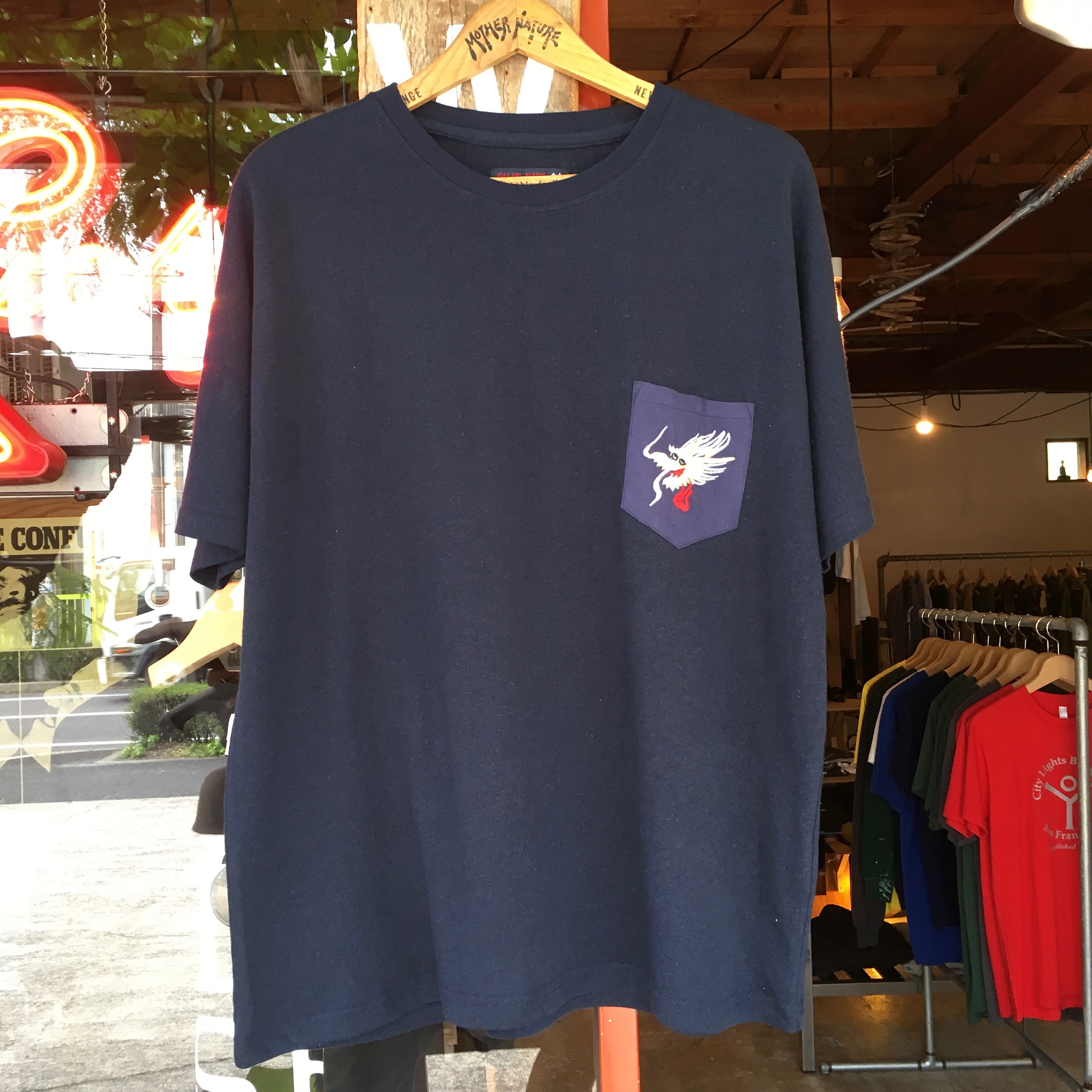 GAIJIN MADE : DC-1203 HEMPCOTTON DRAGON POCKET T