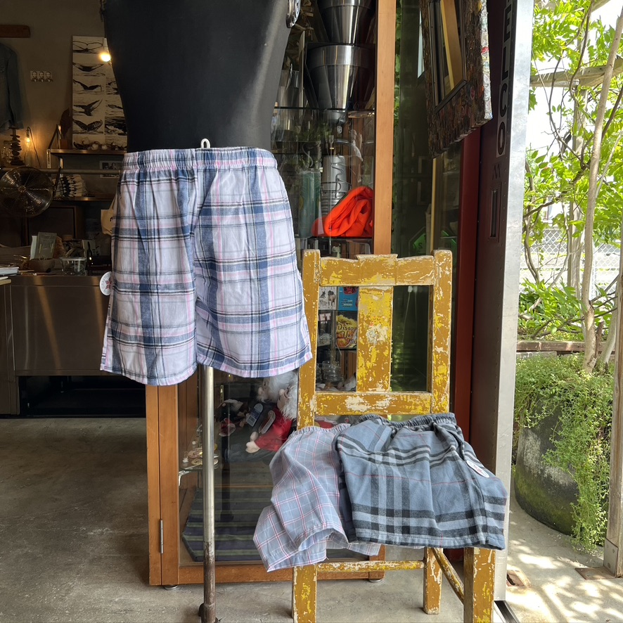 DEADSTOCK US MADE CHECK SHORTS