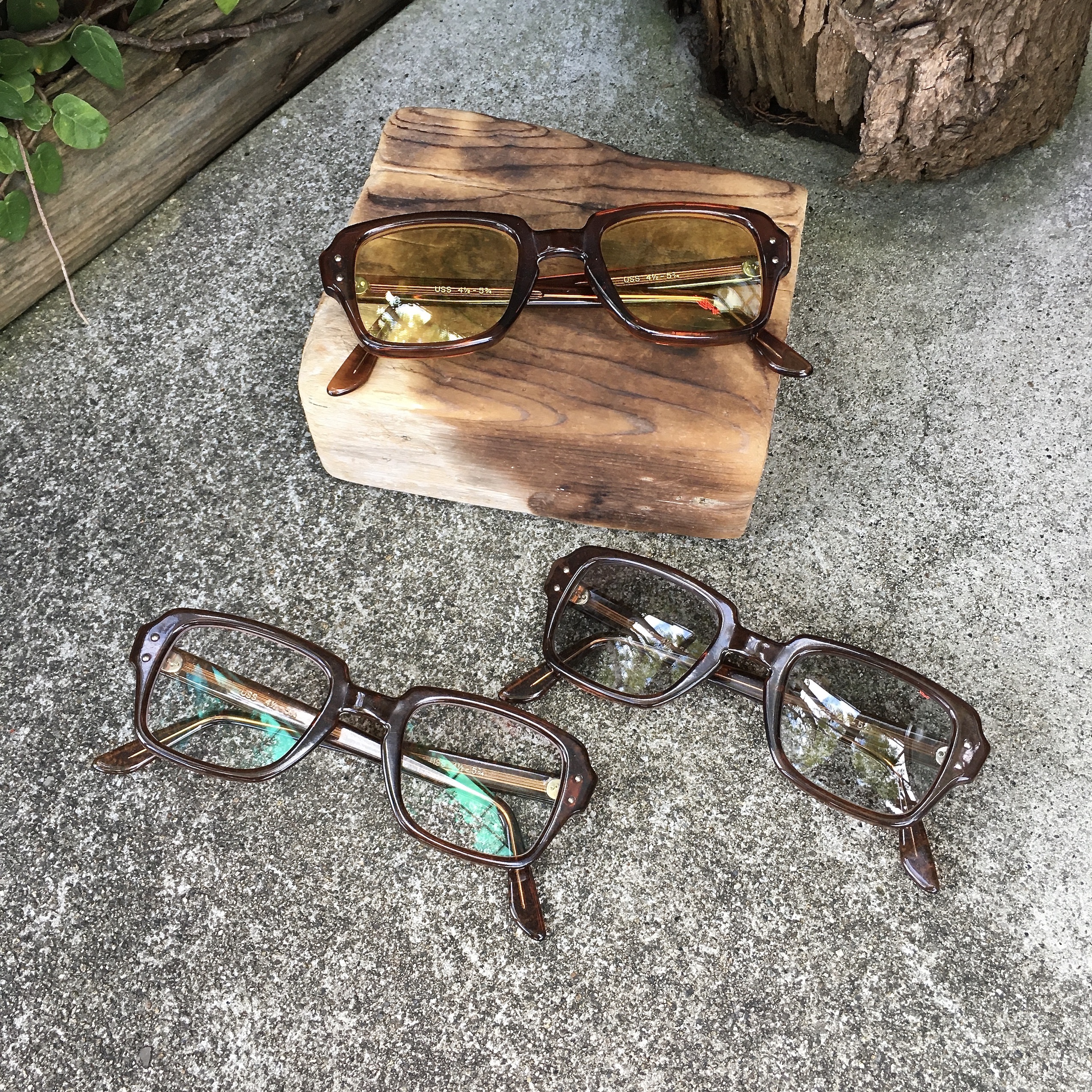 DEADSTOCK 90’S USS MILITARY CELLULOID FLAME SUNGLA