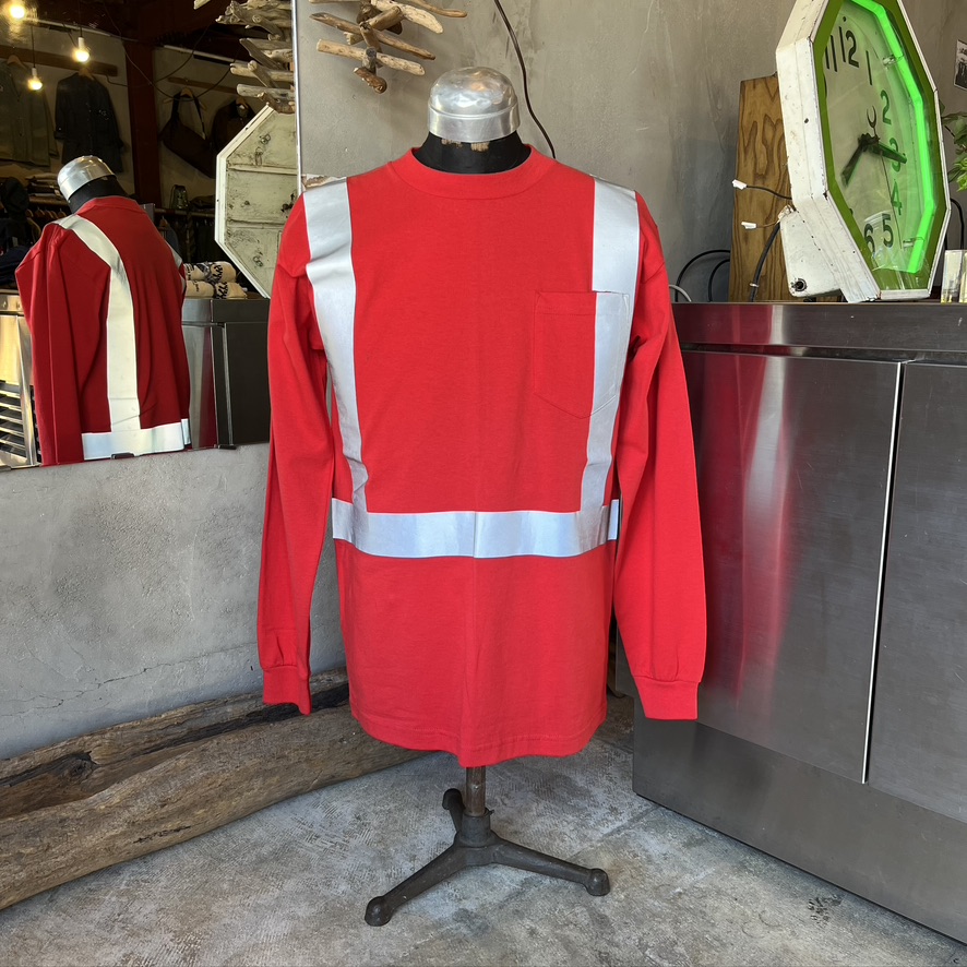 BAYSIDE : HI-VISIBILITY POCKET LONG SLEEVE TEE