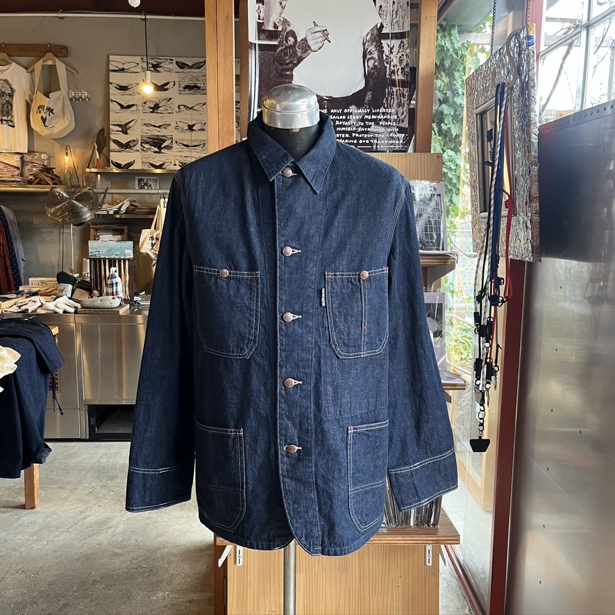 BLUE BLUE : JK1710 デニム　スタンダード カバーオールジャケット