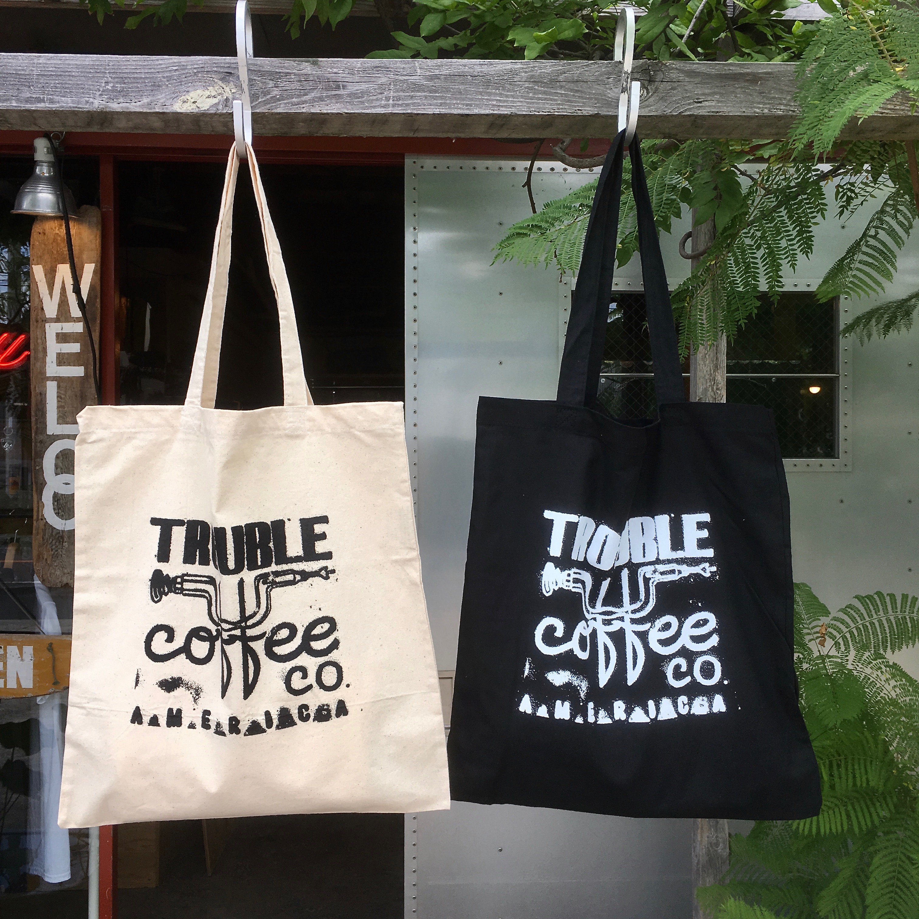 TROUBLE COFFEE : TOTE BAG LOGO