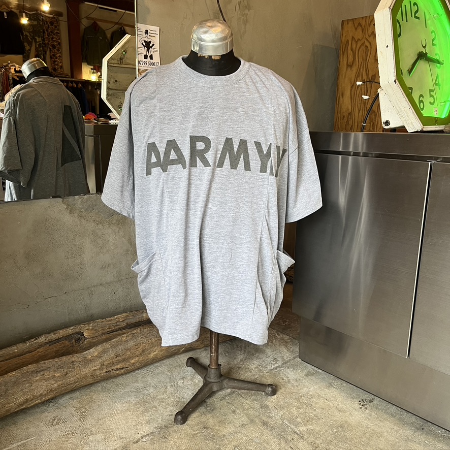 WIDE RESIZE US ARMY SIDE POCKET SHORT SLEEVE T