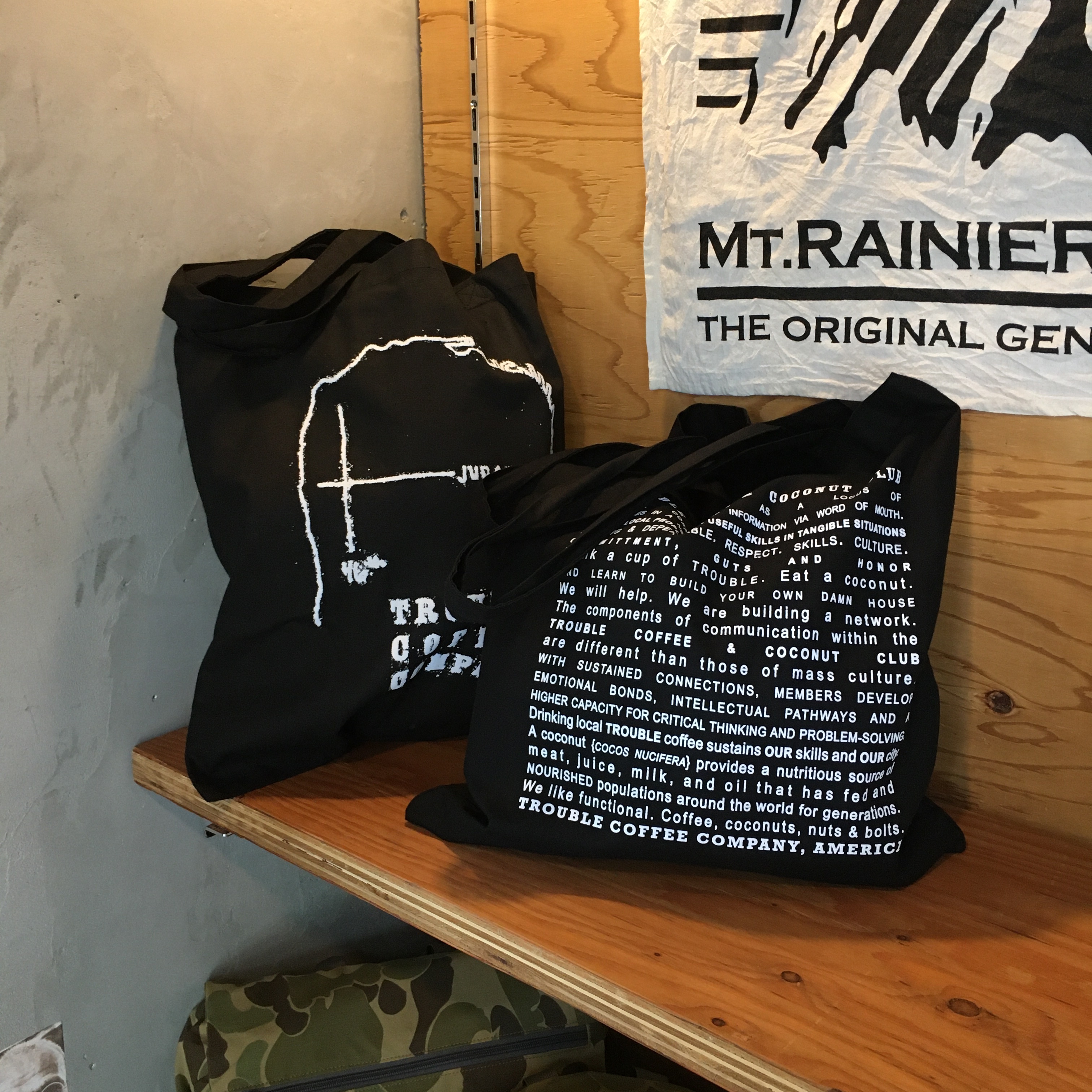 TROUBLE COFFEE : TOTE BAG