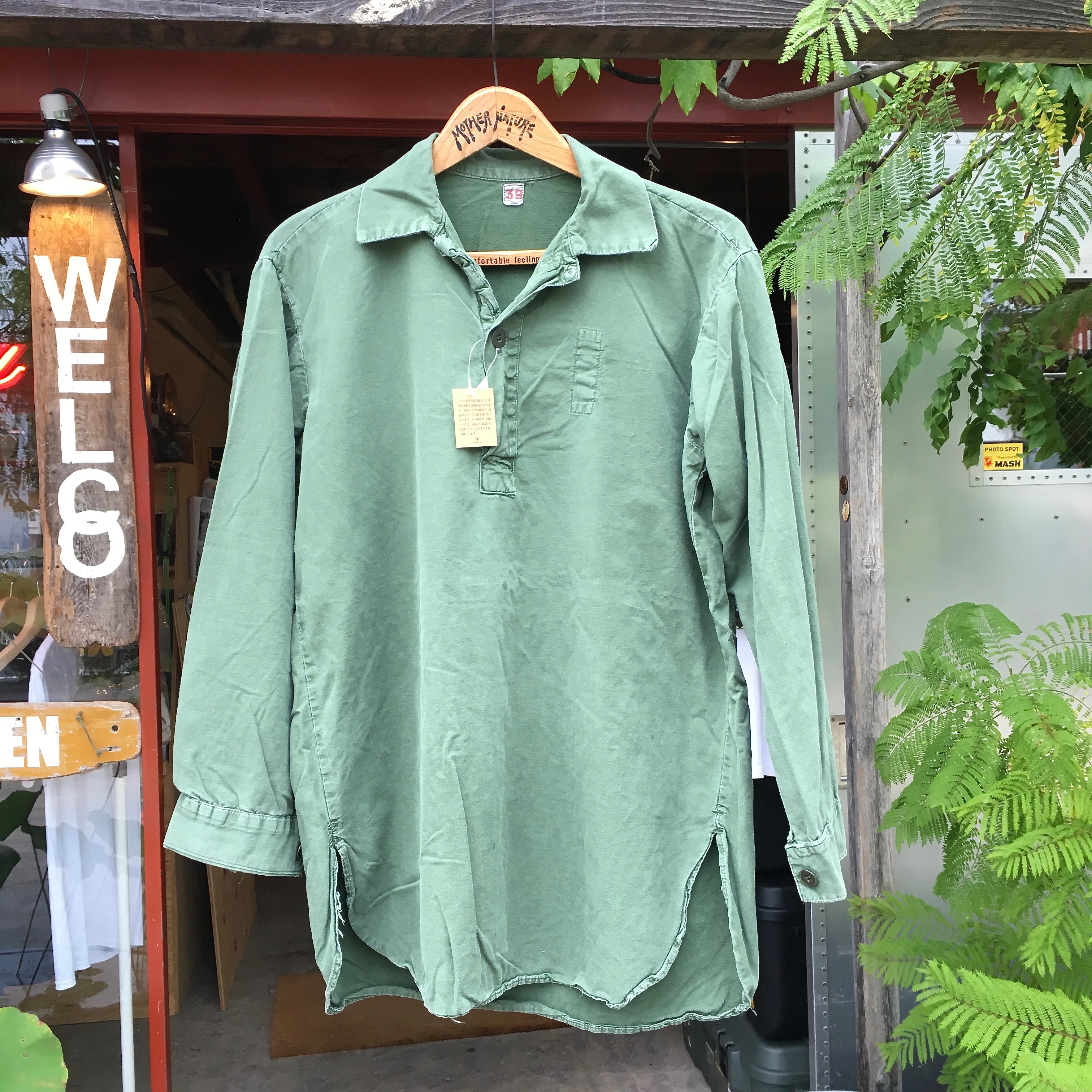SWEDISH M59 OD SHIRTS 80S USED DYED